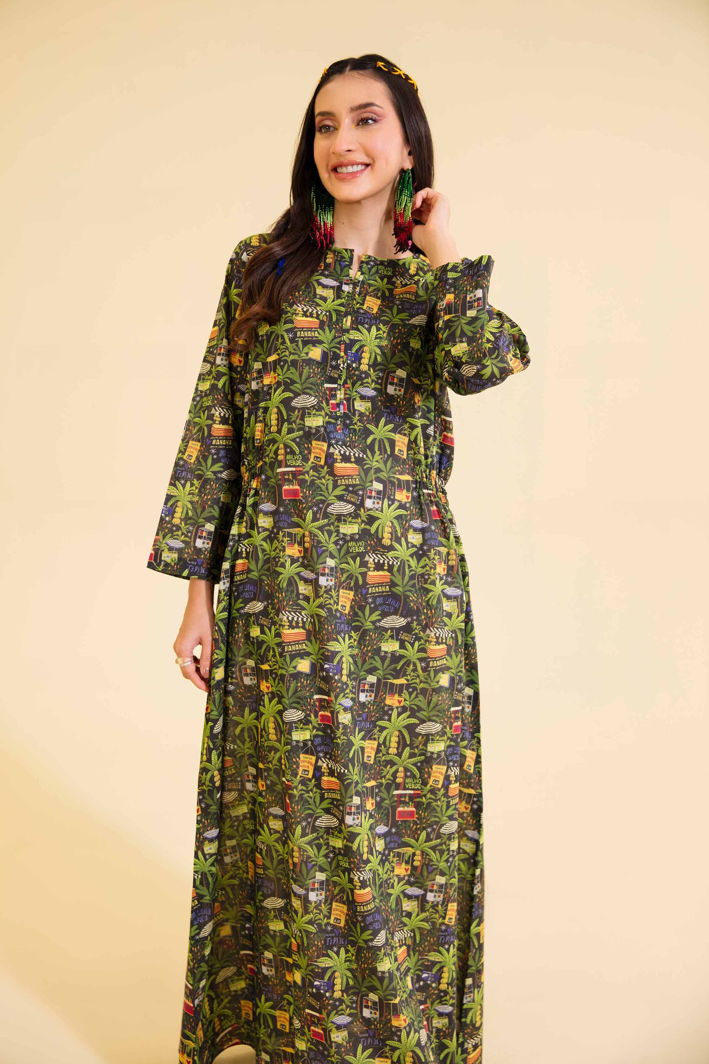 Printed Dress - AS24-32