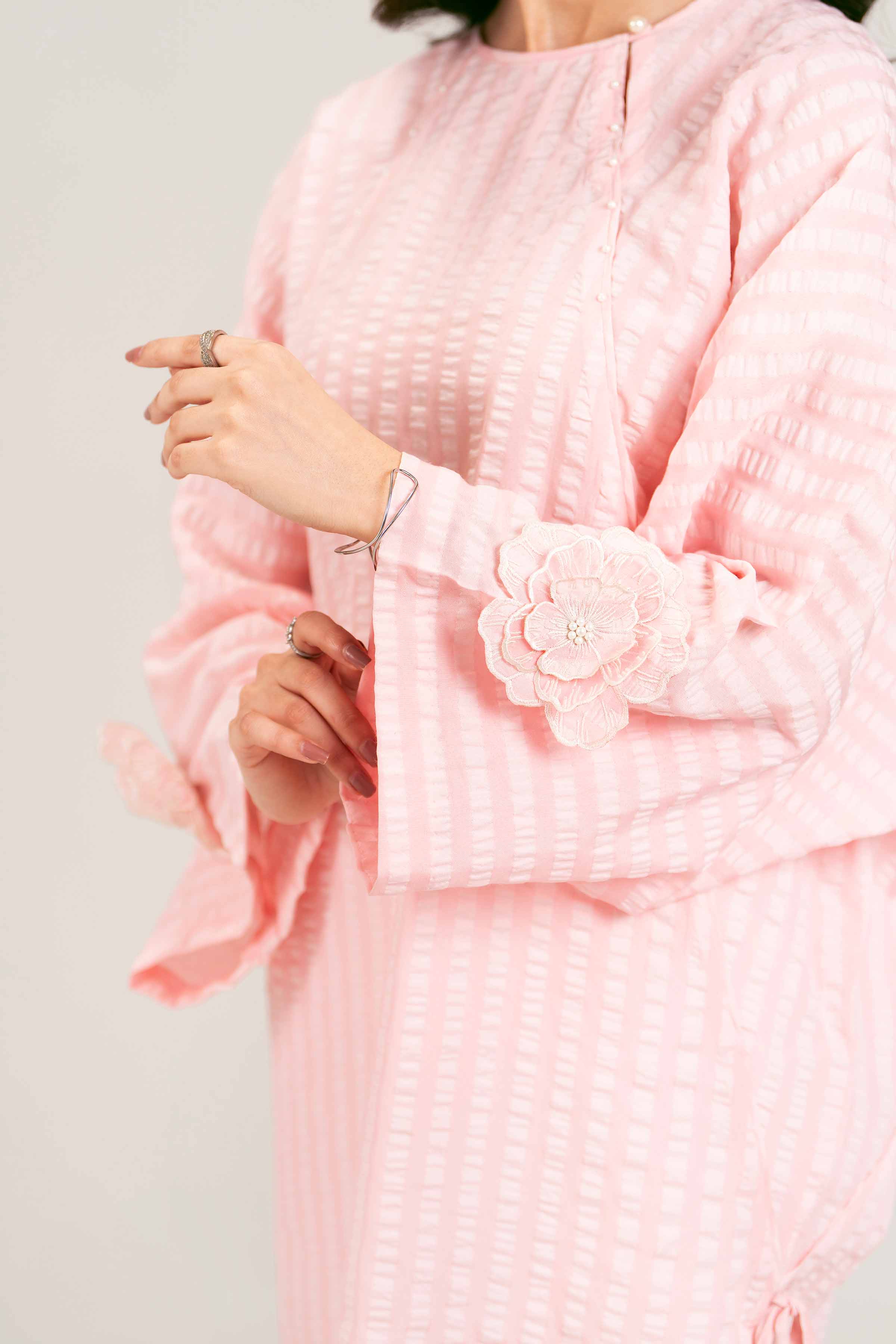 NISHATUAE - Pink Solids Cotton Ready to wear Tunic