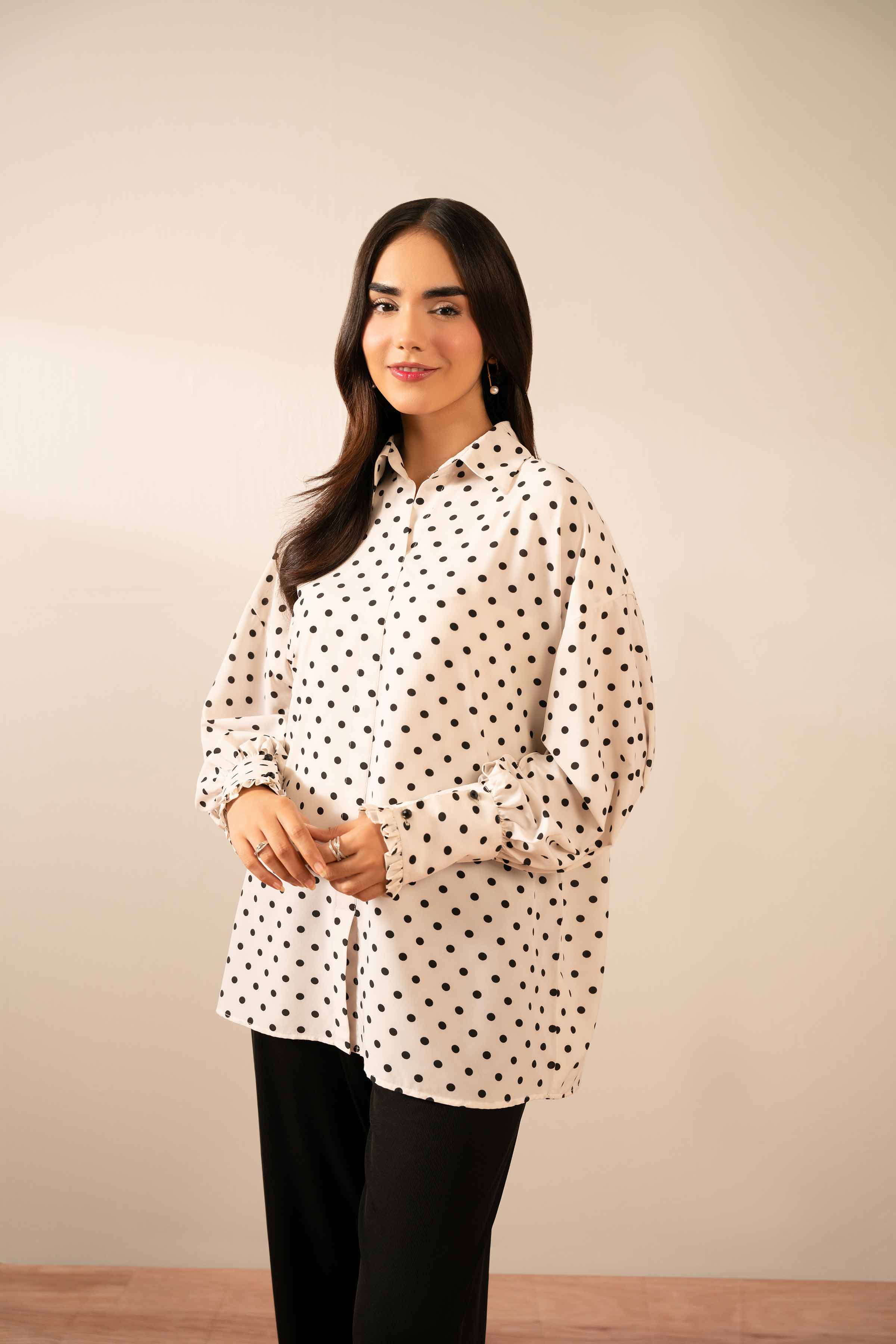 NISHATUAE - Multi Printed Voile Ready to wear Tunic