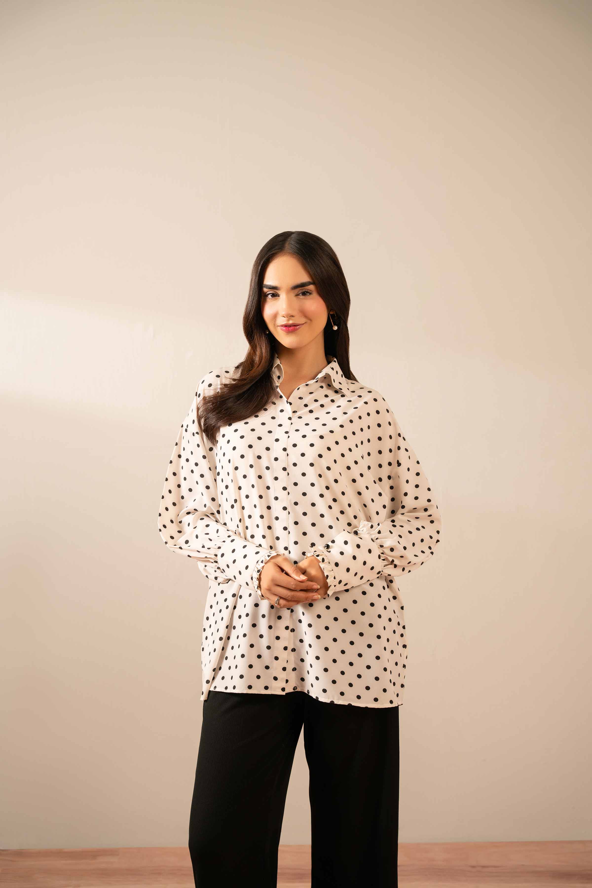 NISHATUAE - Multi Printed Voile Ready to wear Tunic