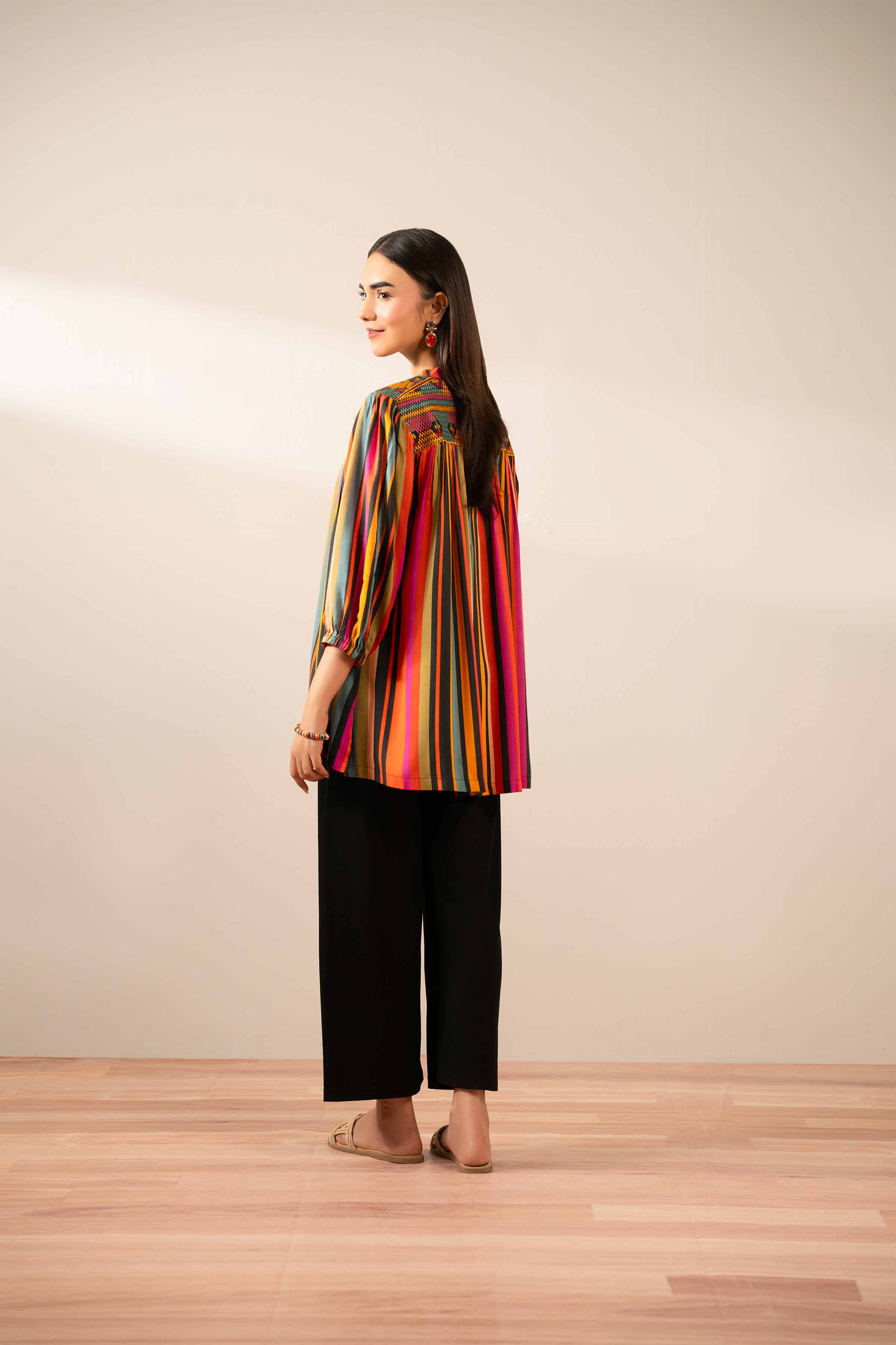 NISHATUAE - Multi Embroidered Lawn Ready to wear Tunic