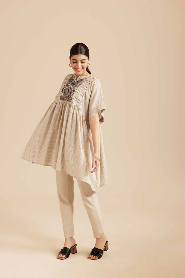 NISHATUAE - Skin Embroidered Cotton Ready to wear Tunic