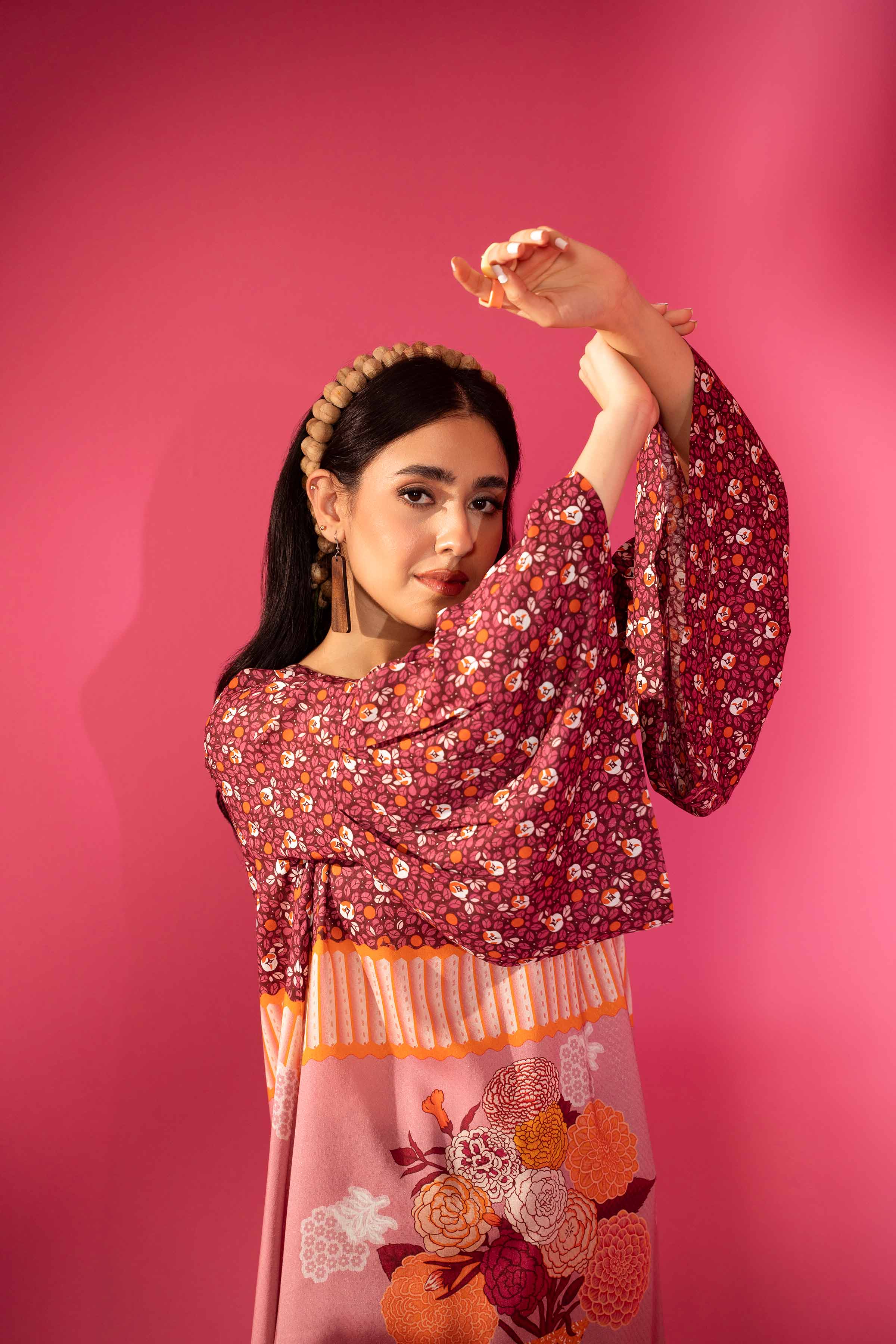 Printed Long Dress - AW23-20