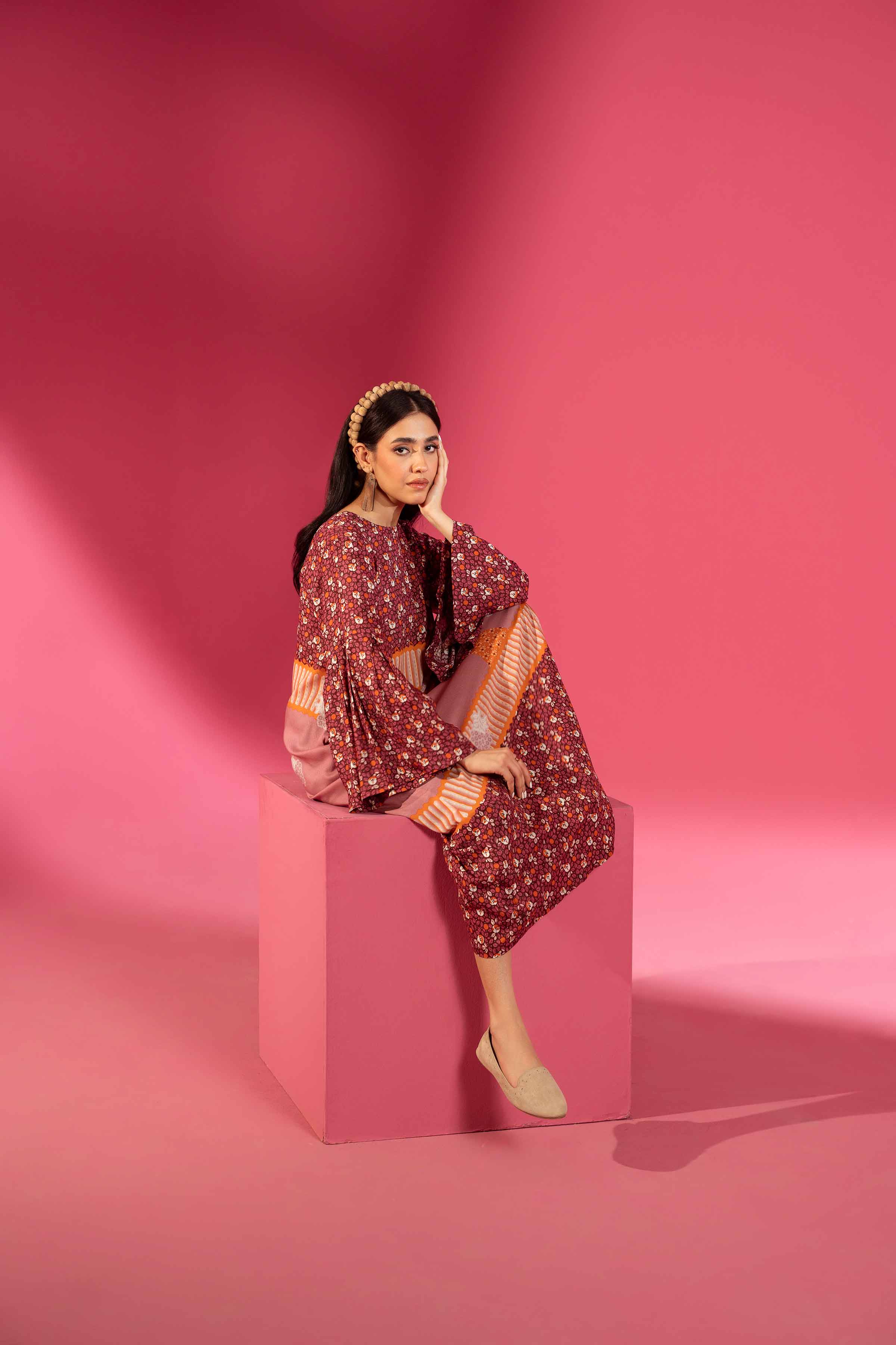 Printed Long Dress - AW23-20