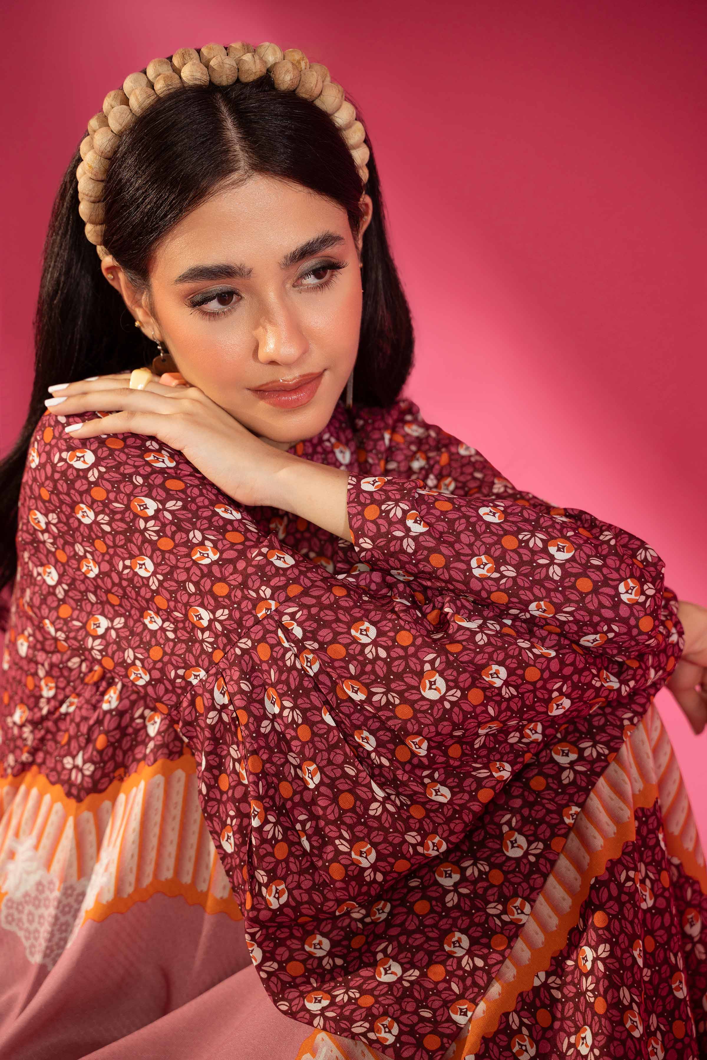 Printed Long Dress - AW23-20