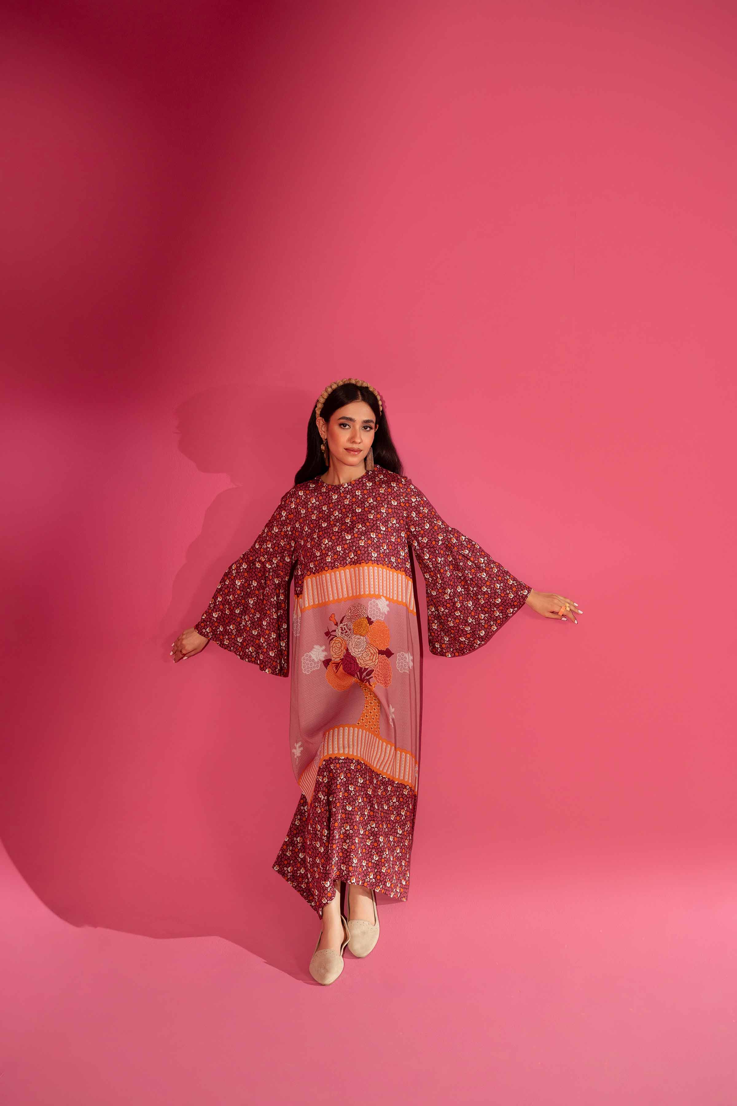 Printed Long Dress - AW23-20