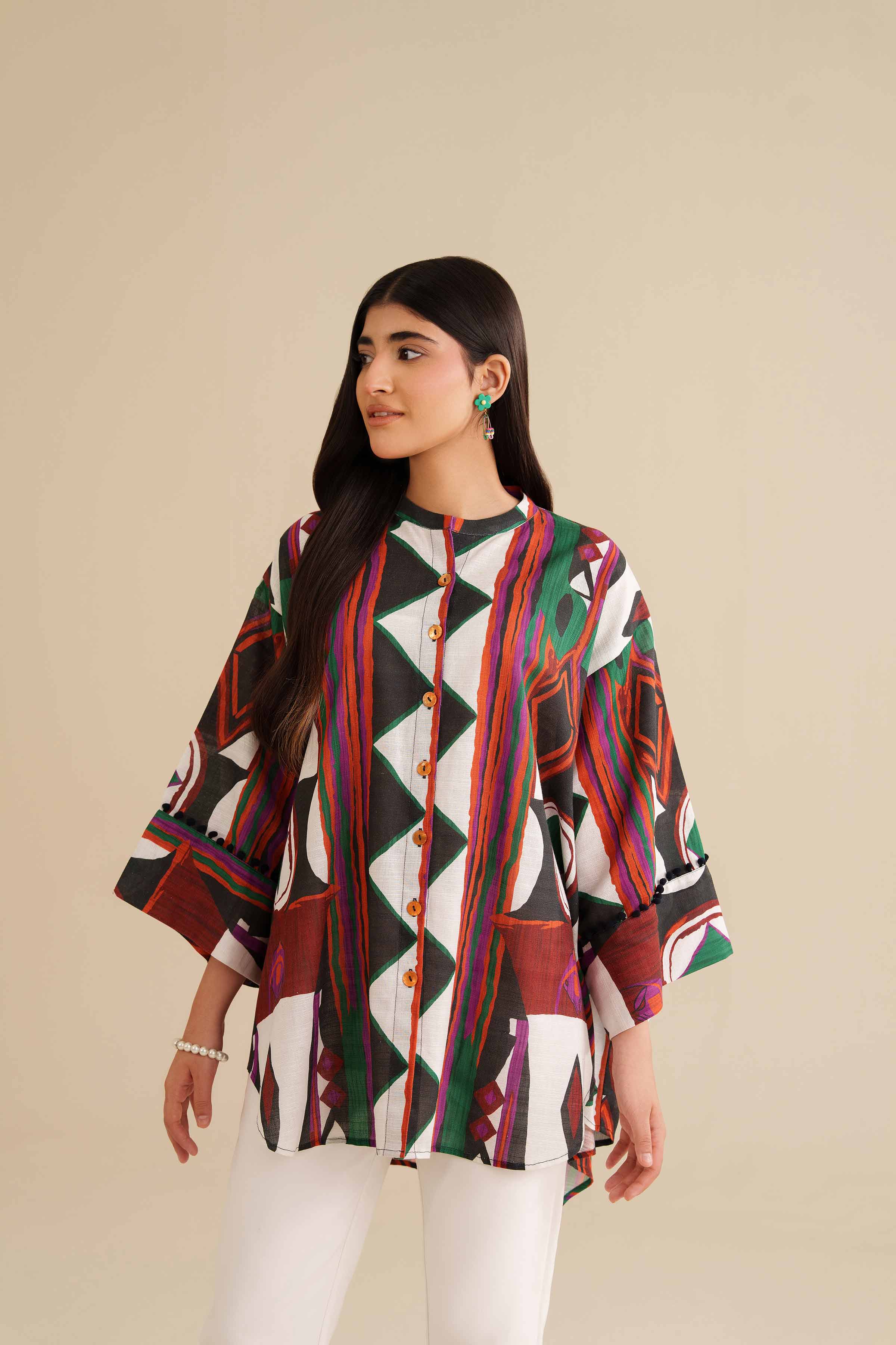 NISHATUAE - Multi Printed Khaddar Ready to wear Tunic