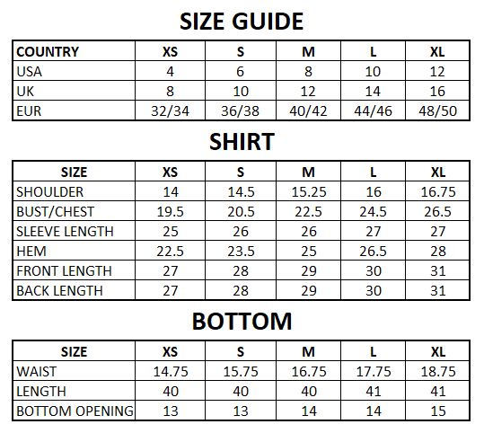 Size Guide