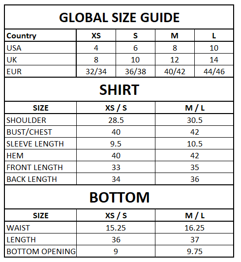 Size Guide
