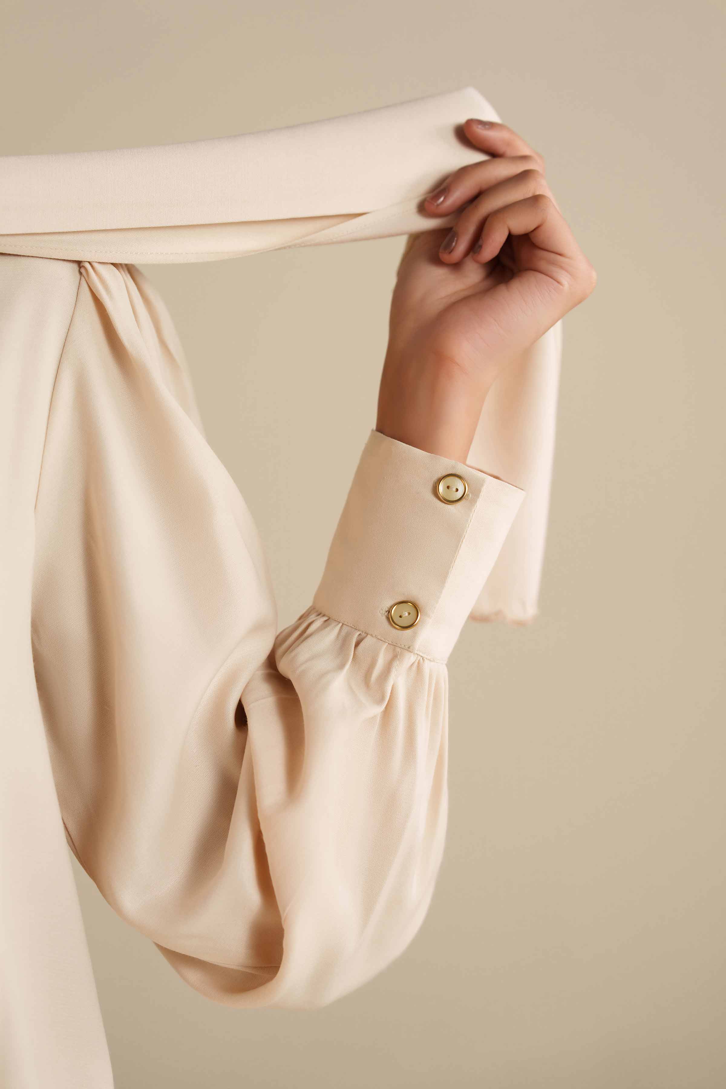 NishatUAE - Ivory Embroidered Grip Ready To Wear Tunic