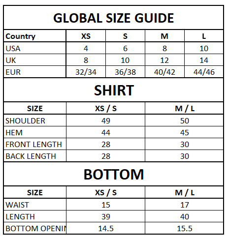 Size Guide