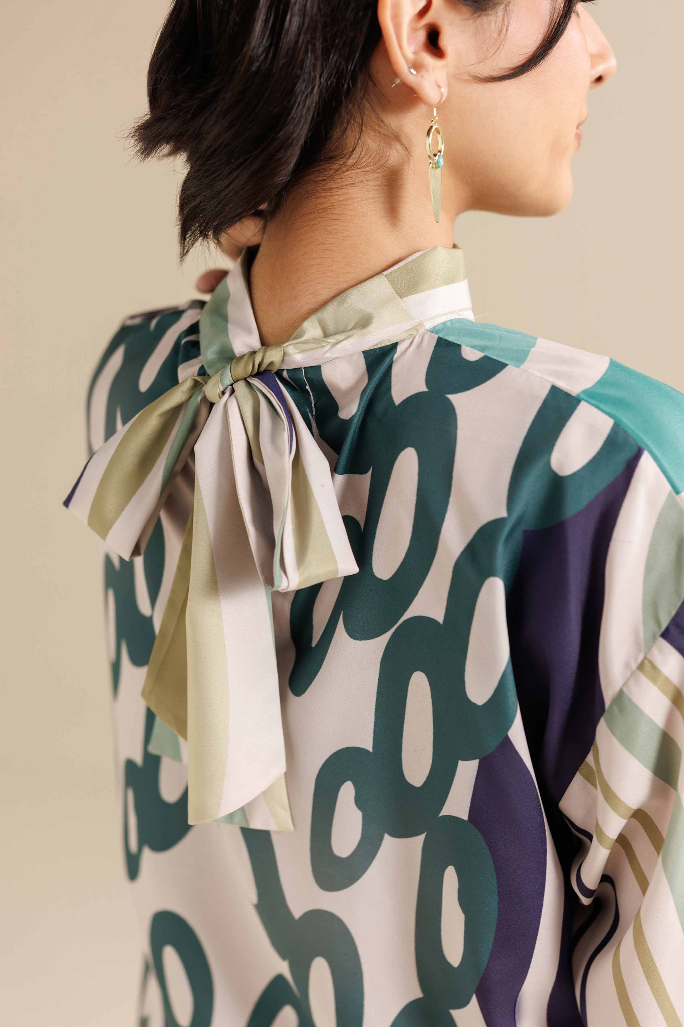 NISHATUAE - Multi Printed Silk 2-piece Ready to wear Dress