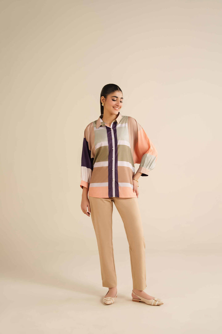 NISHATUAE - Multi Printed Silk Ready to wear Tunic