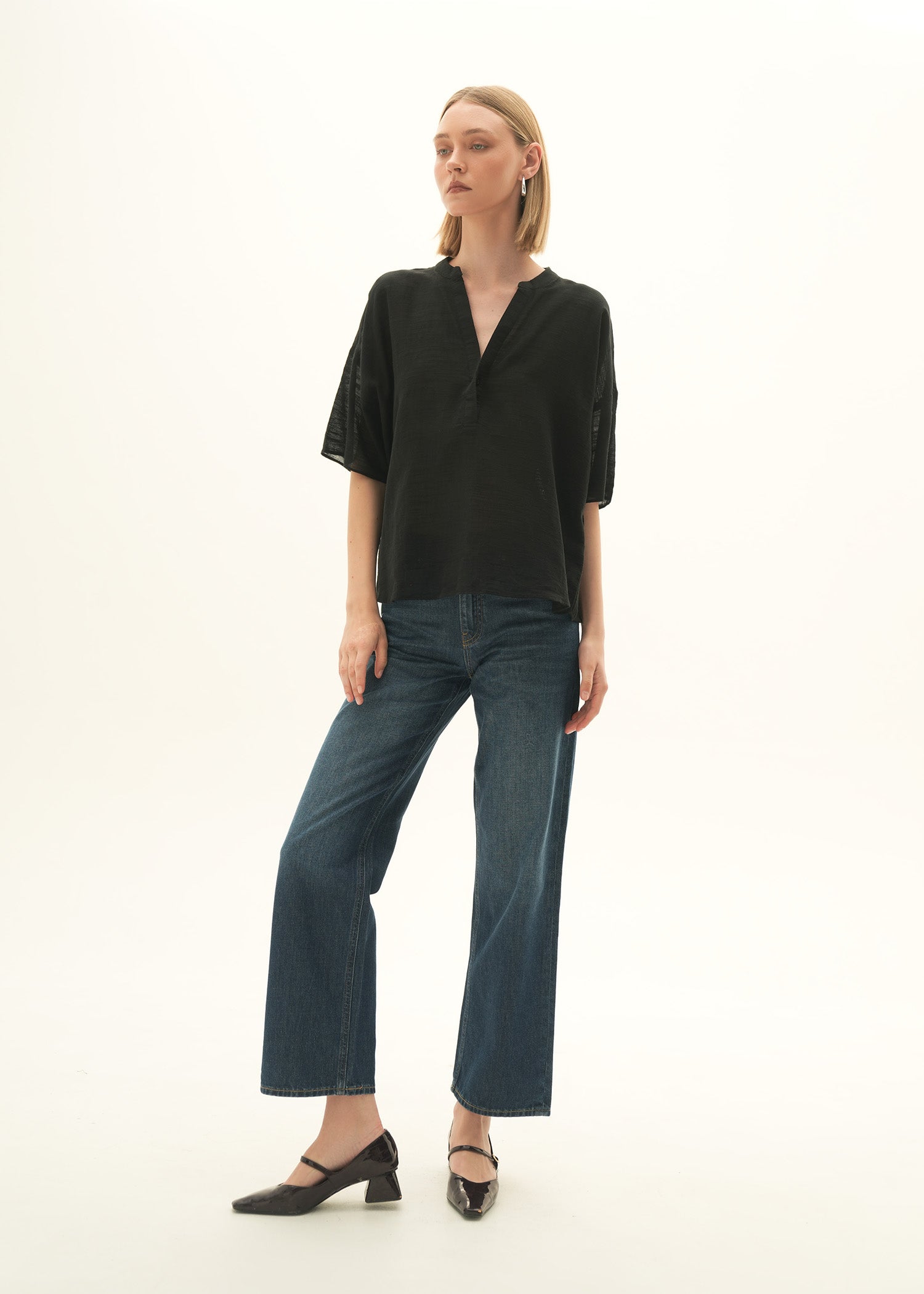 Linen Blend Blouse - KOA