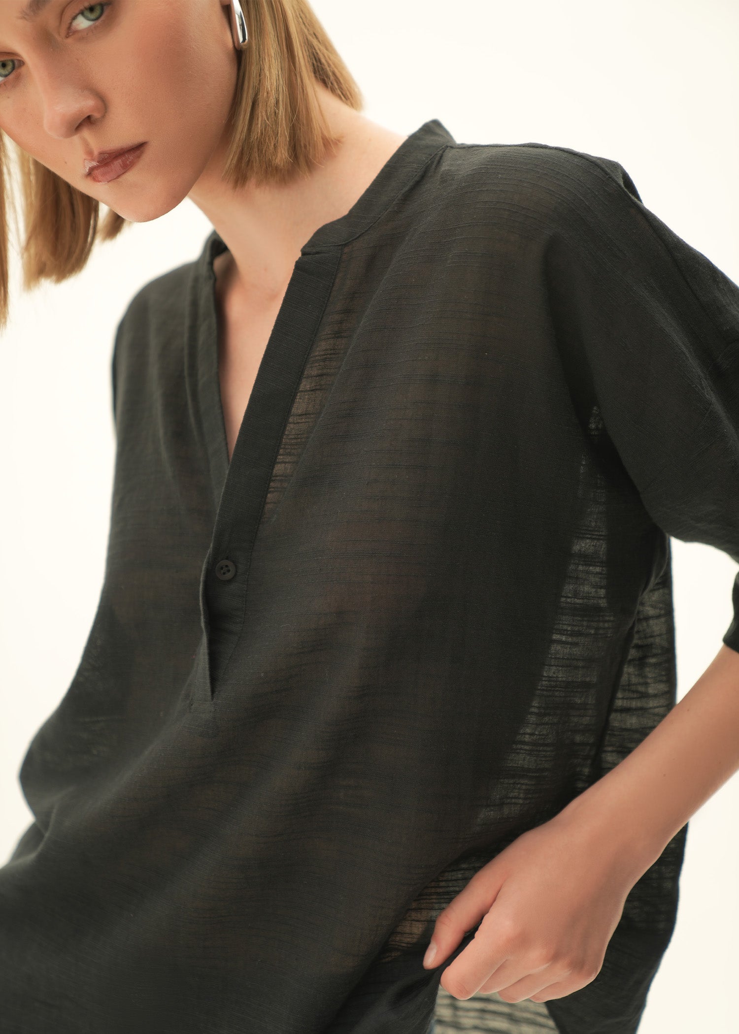 Linen Blend Blouse - KOA