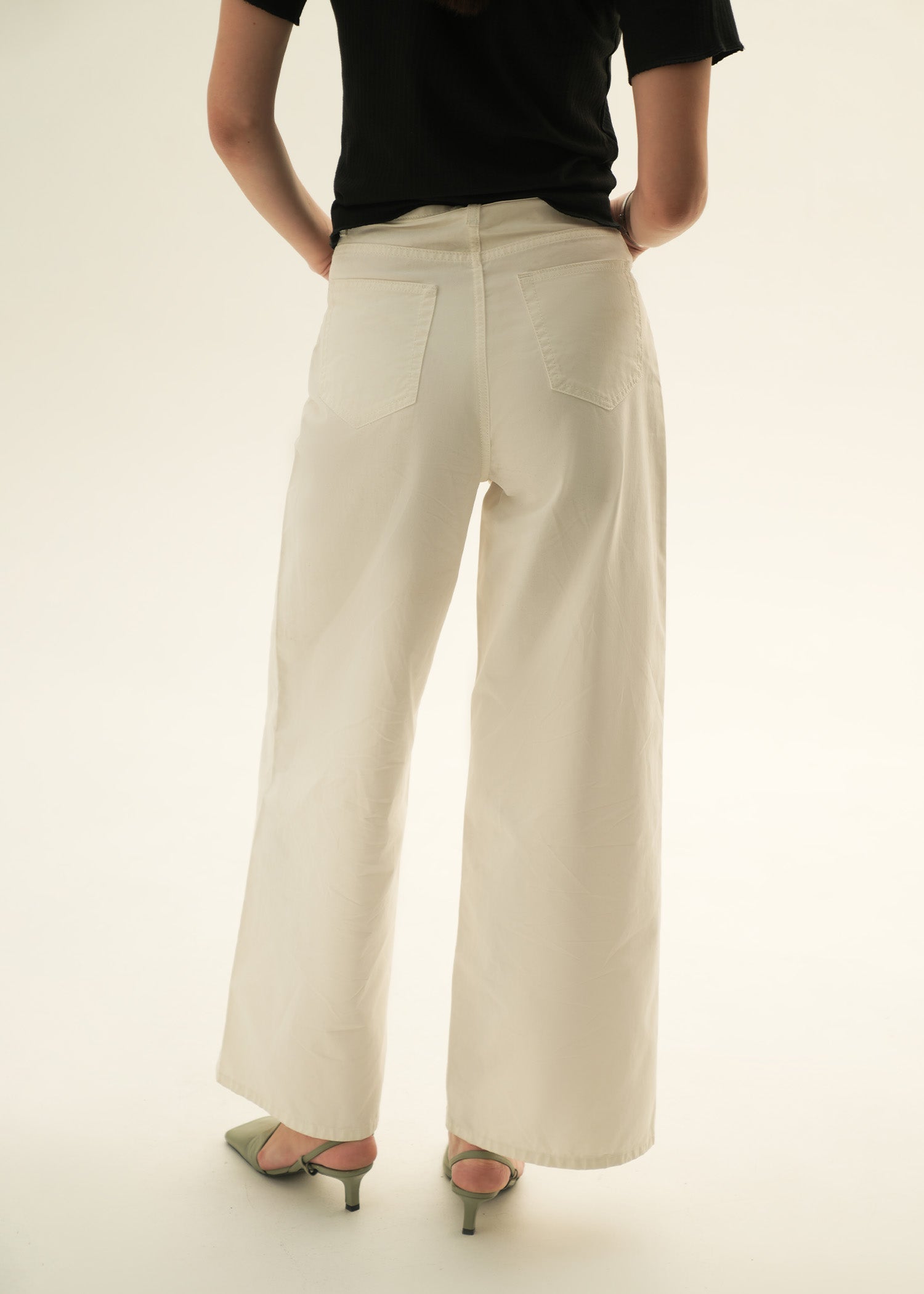 Cropped Wide Leg Jeans - KOA