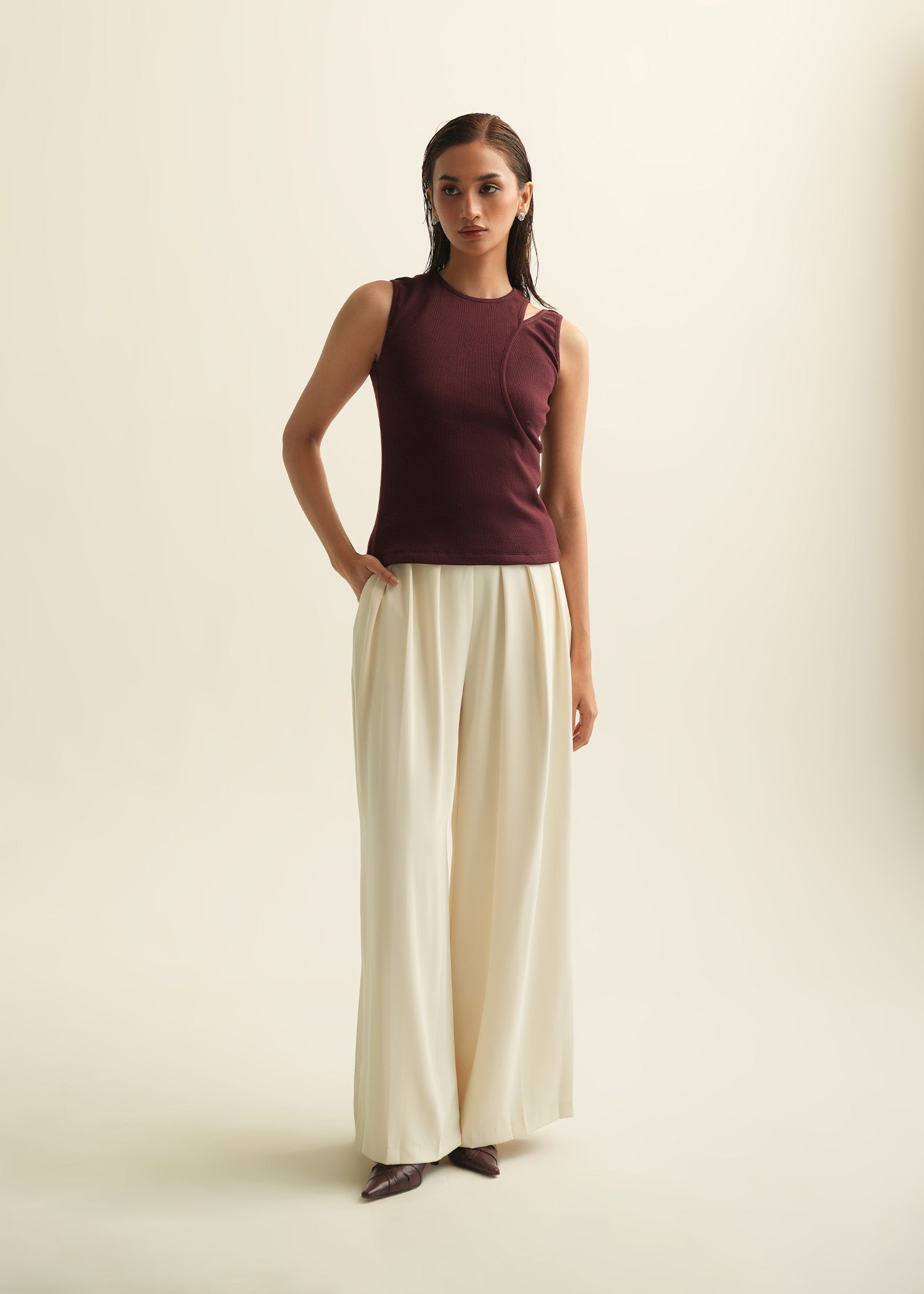 Asymmetrical Tank Top - KOA