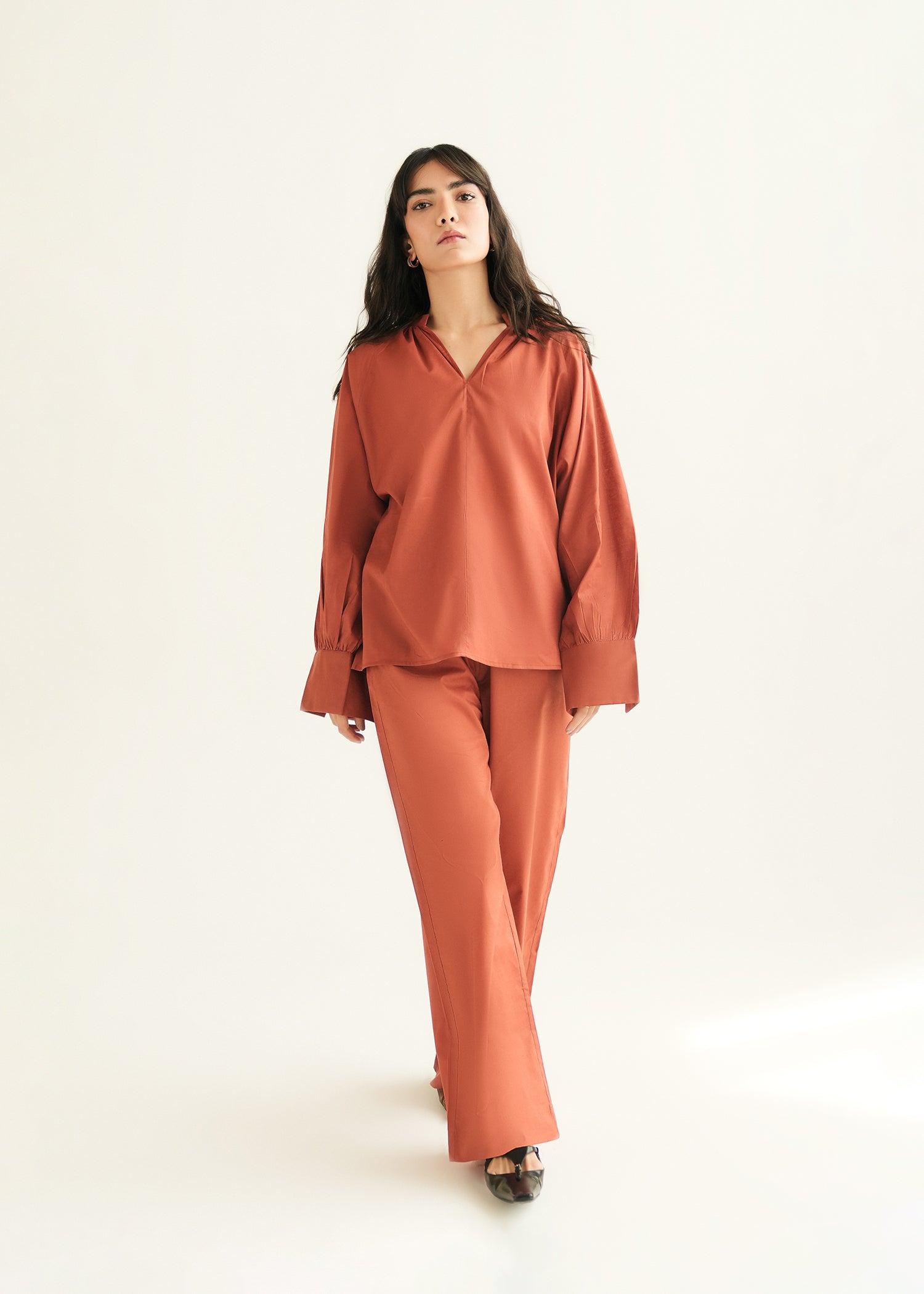 Oversized Gathered Blouse - KOA