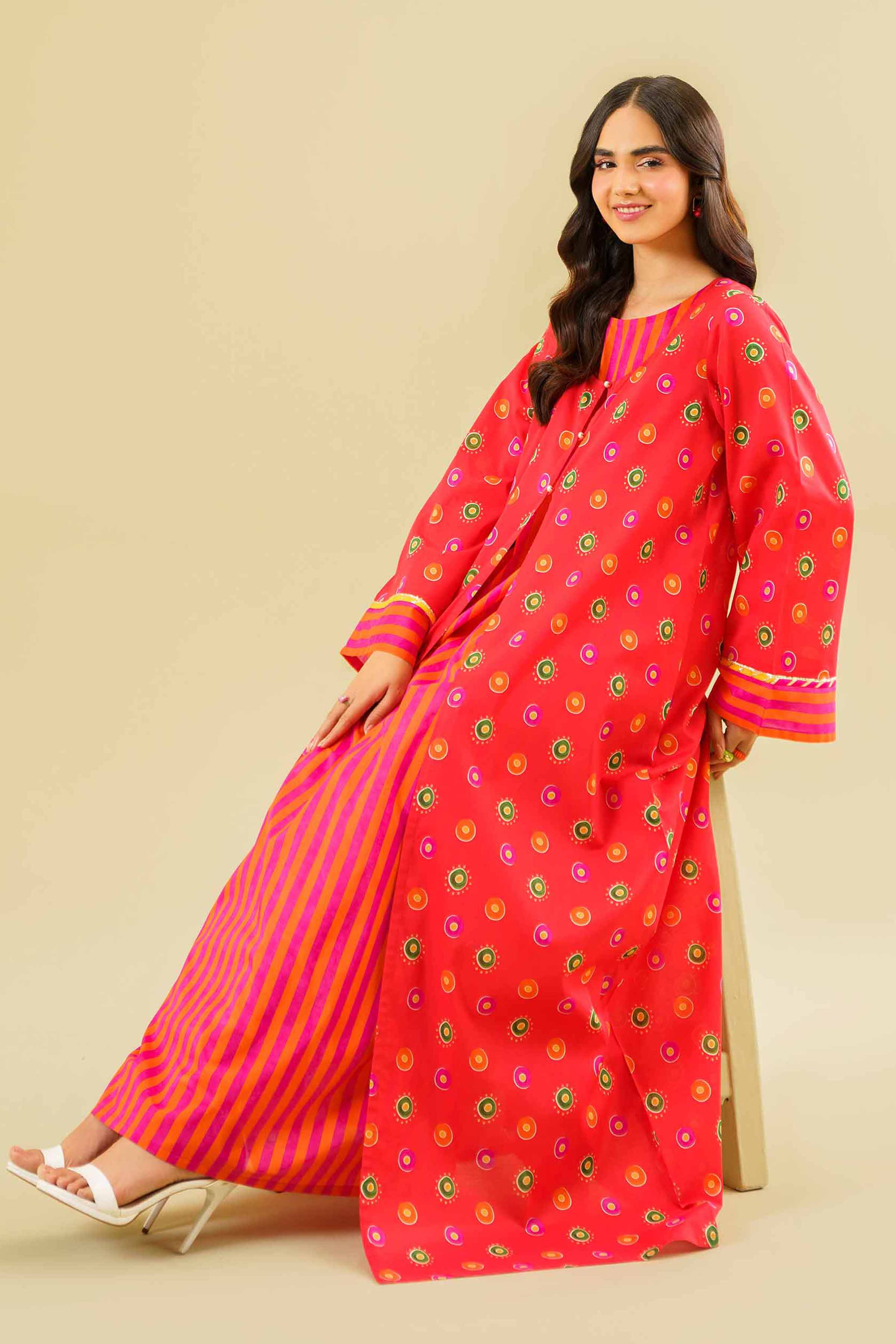 2 Piece - Printed Dress - FE24-62