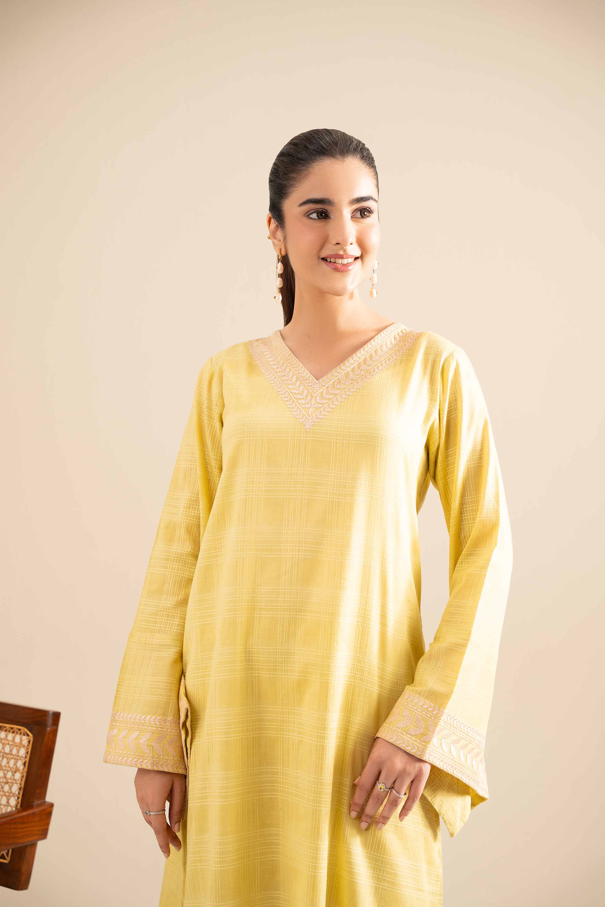 2 Piece - Embroidered Suit - FE25-107