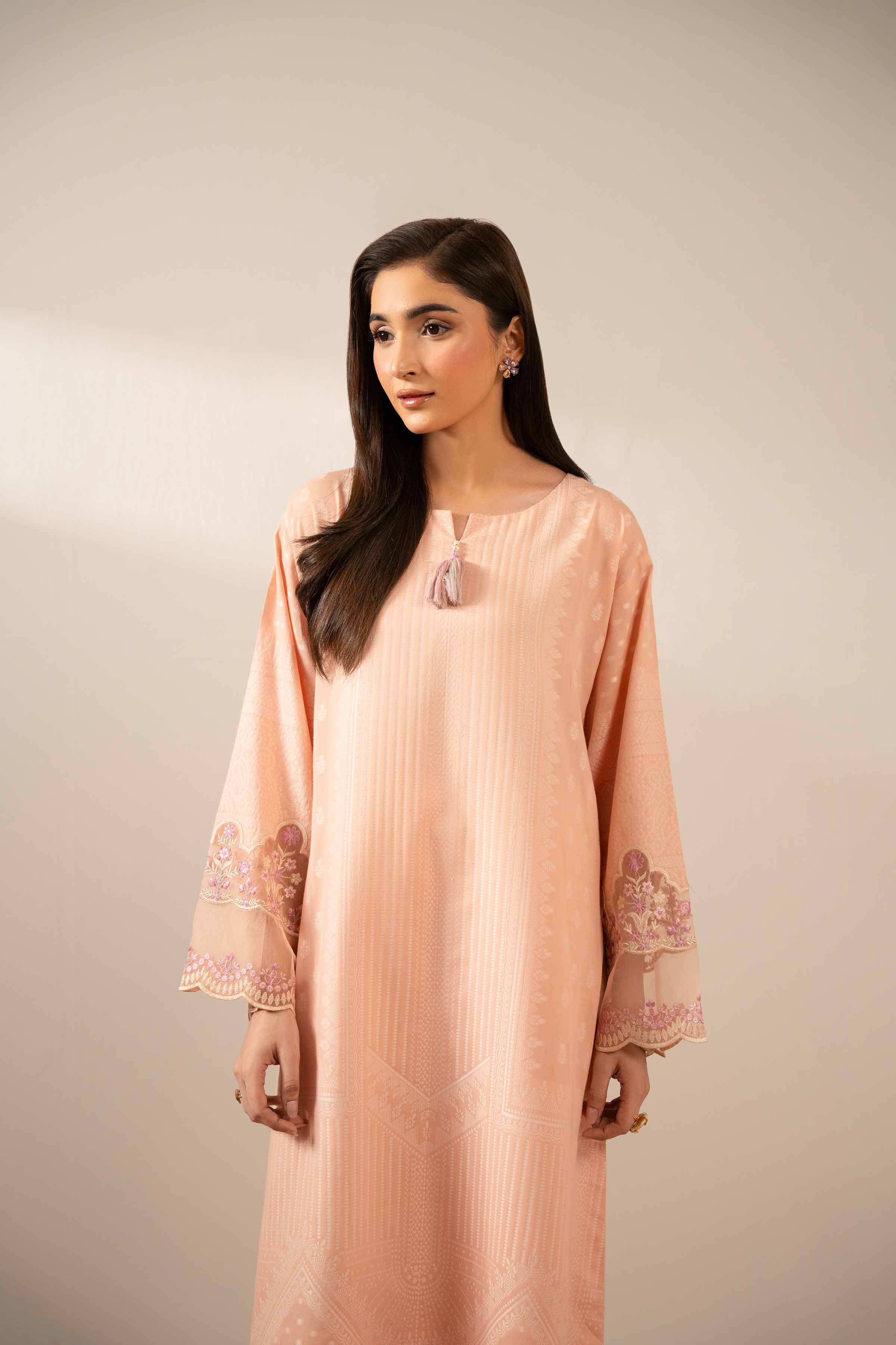 Printed Embroidered Shirt - FE25-119