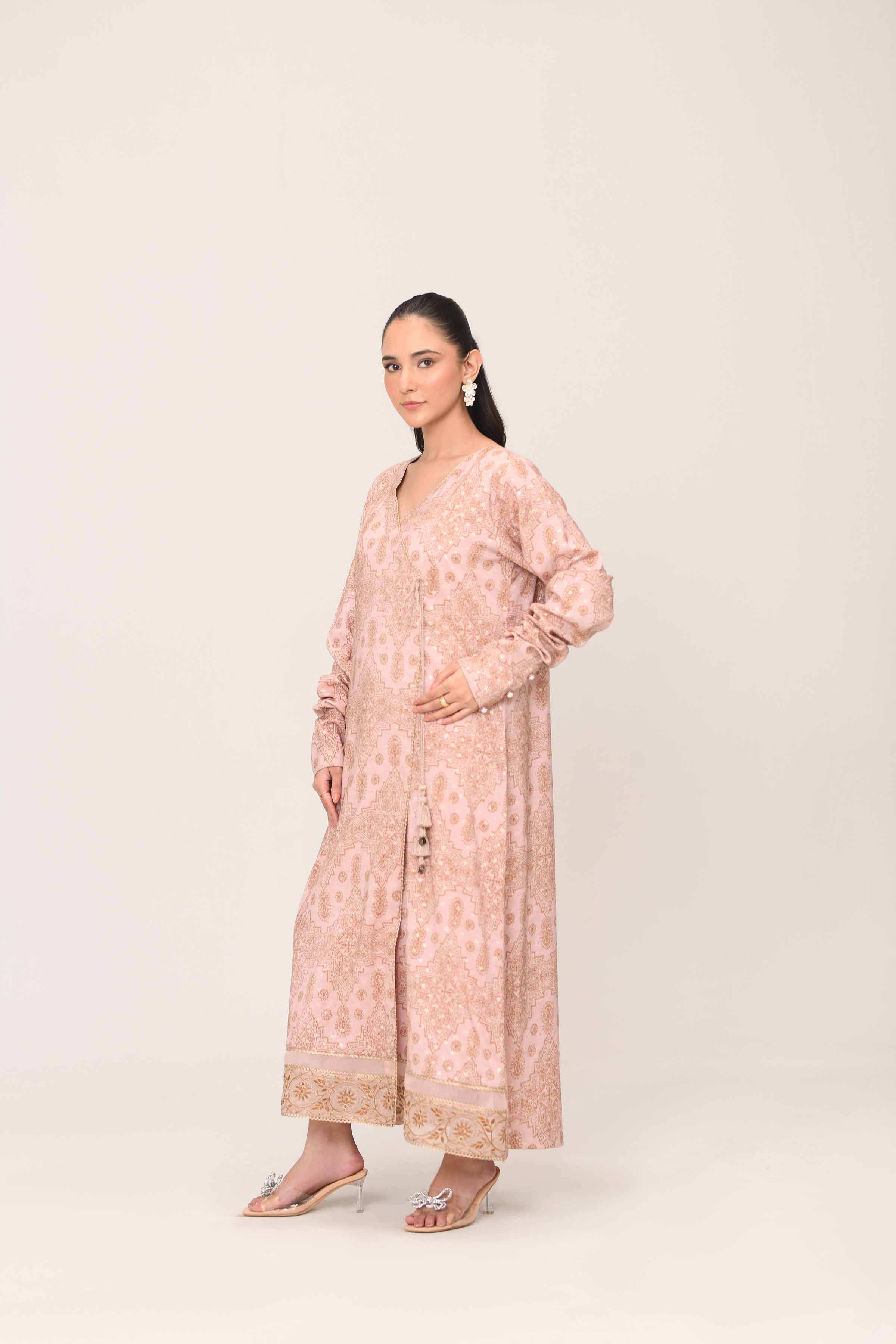 Printed Embroidered Shirt - FE25-28