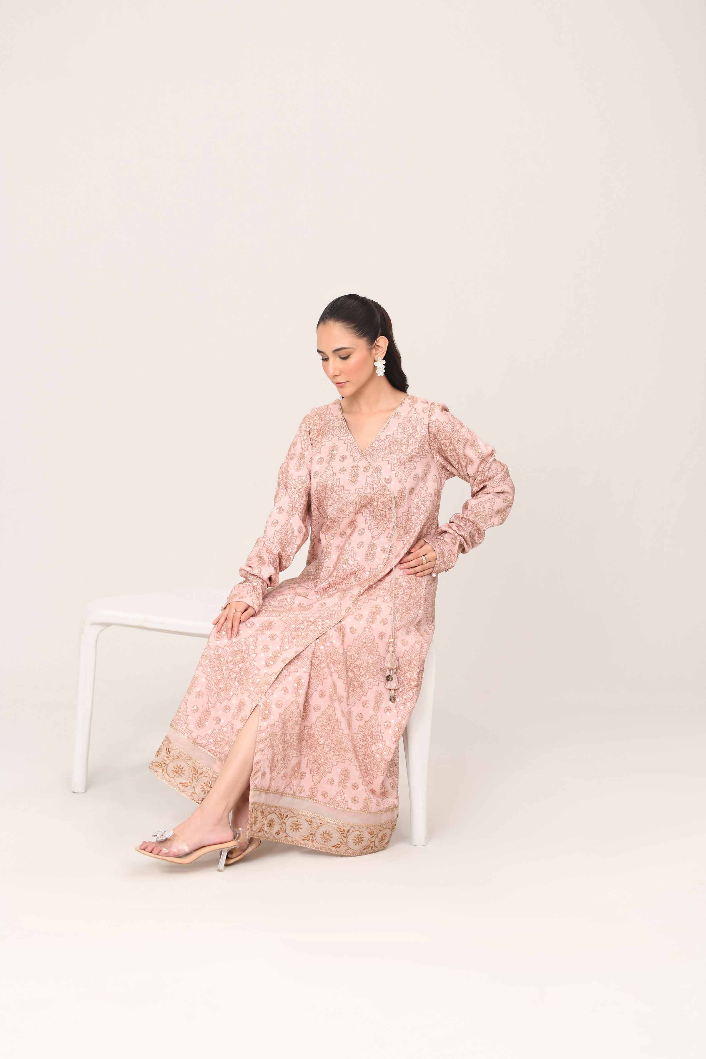 Printed Embroidered Shirt - FE25-28