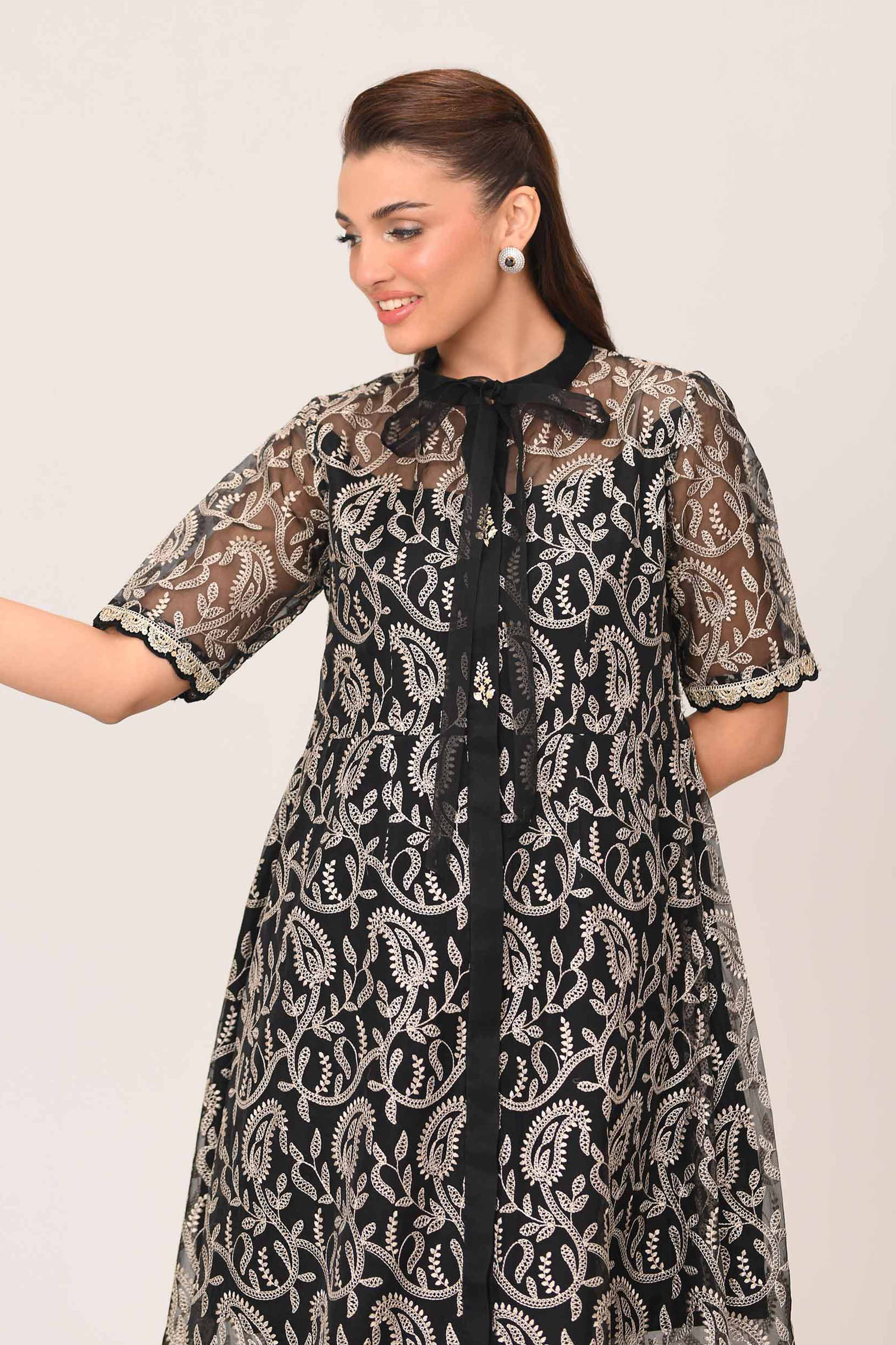 Embroidered Dress - FE25-45