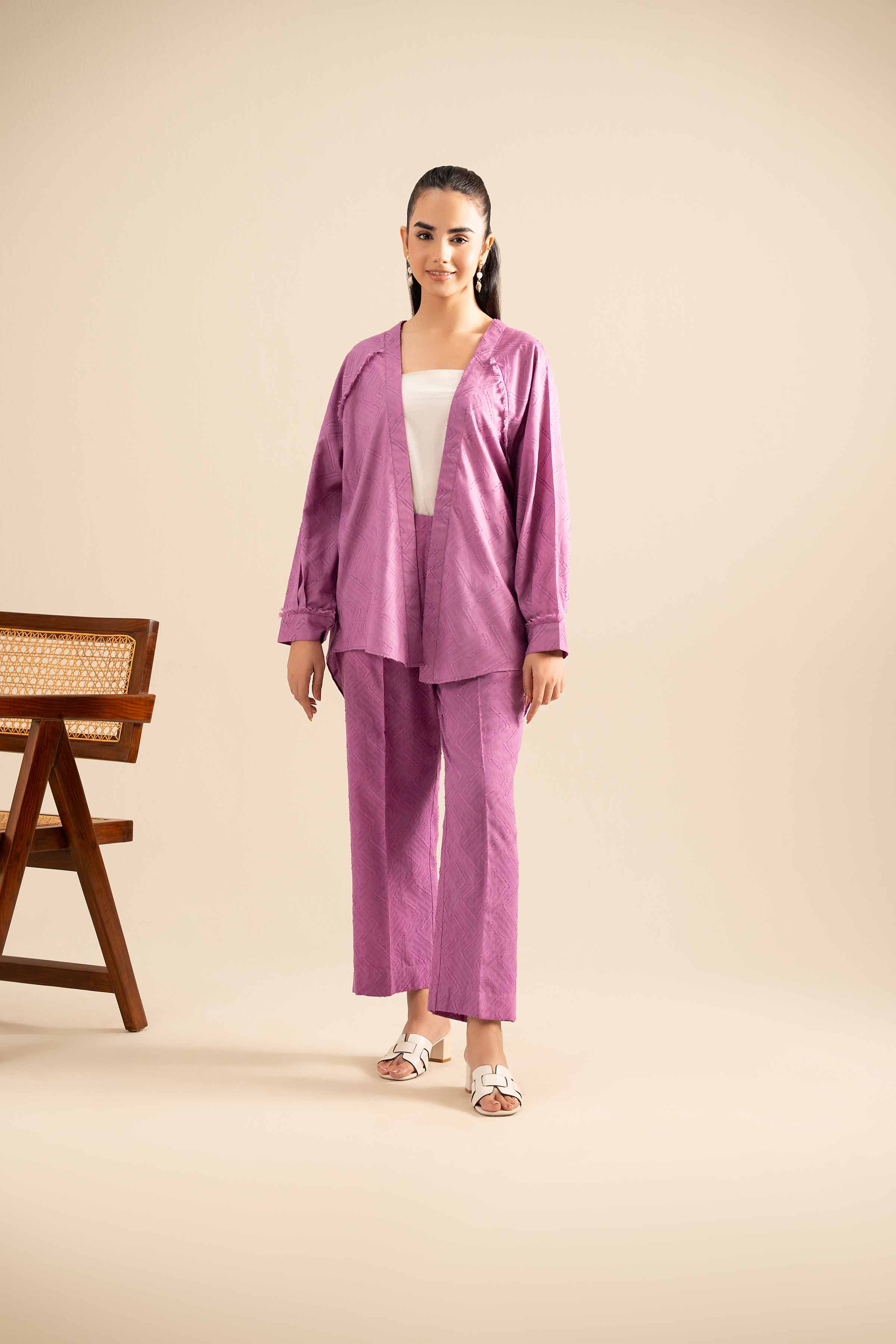 2 Piece - Embroidered Suit - FE25-76