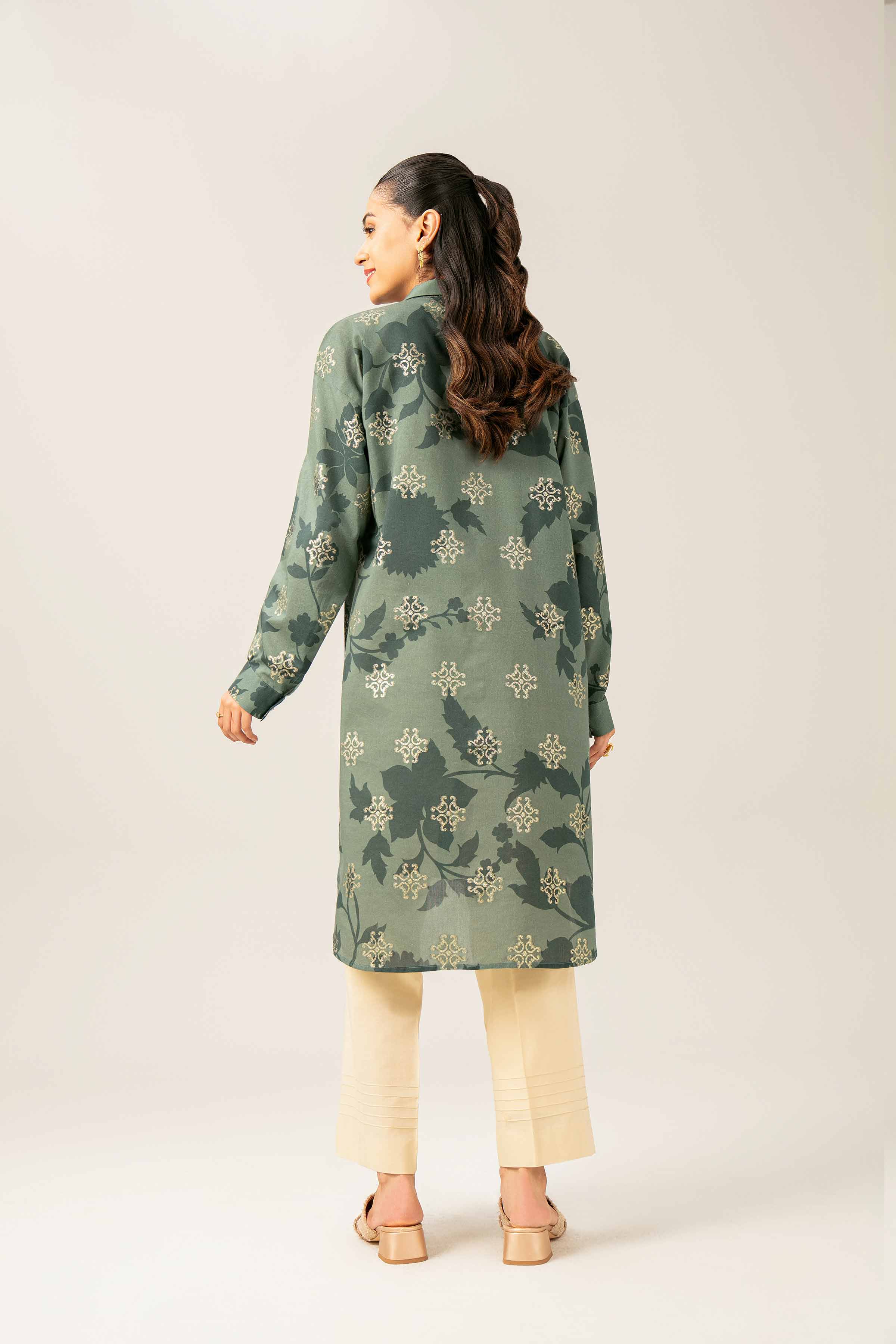 Printed Embroidered Tunic - FE25-88