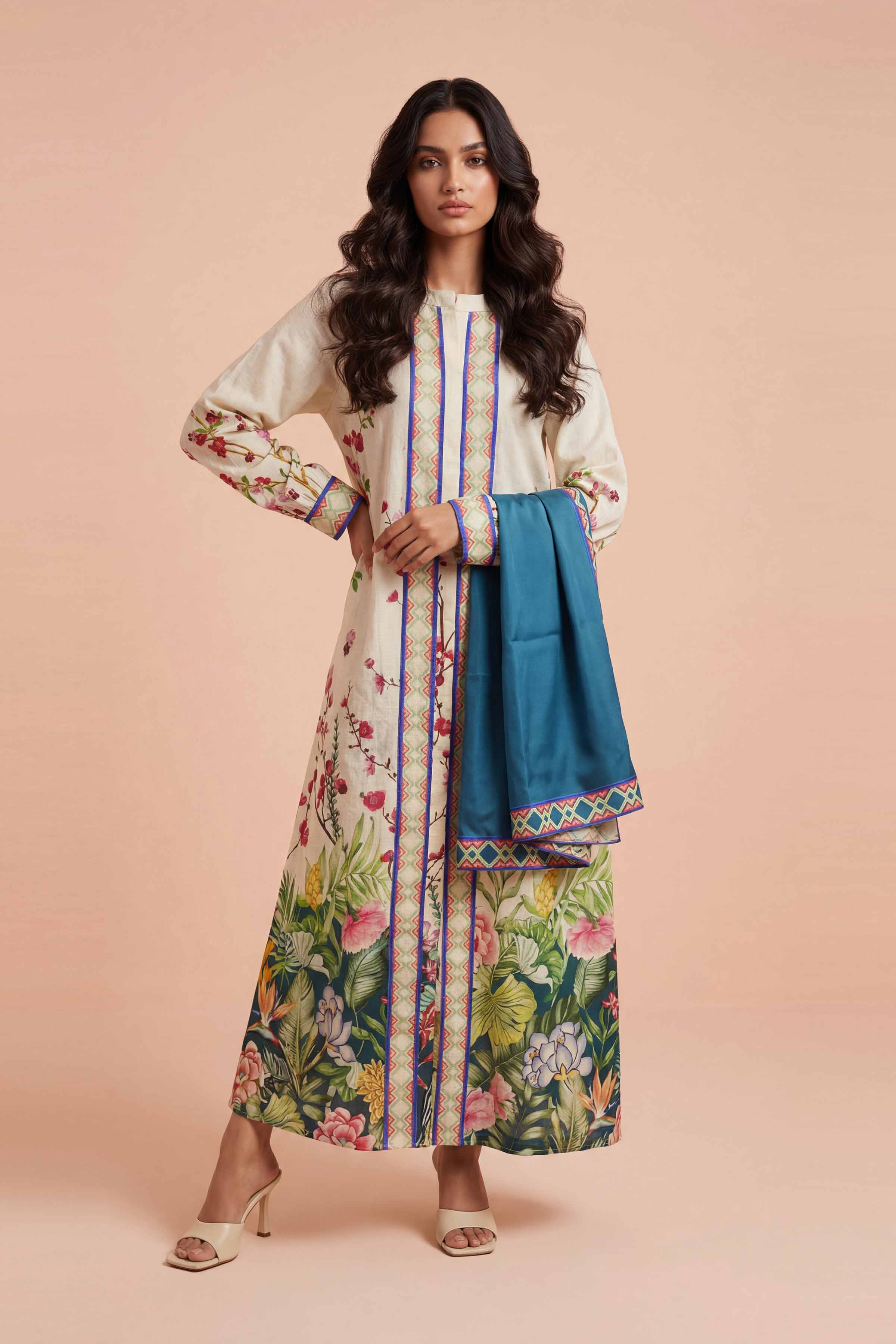 2 Piece - Printed Dress - FE26-25