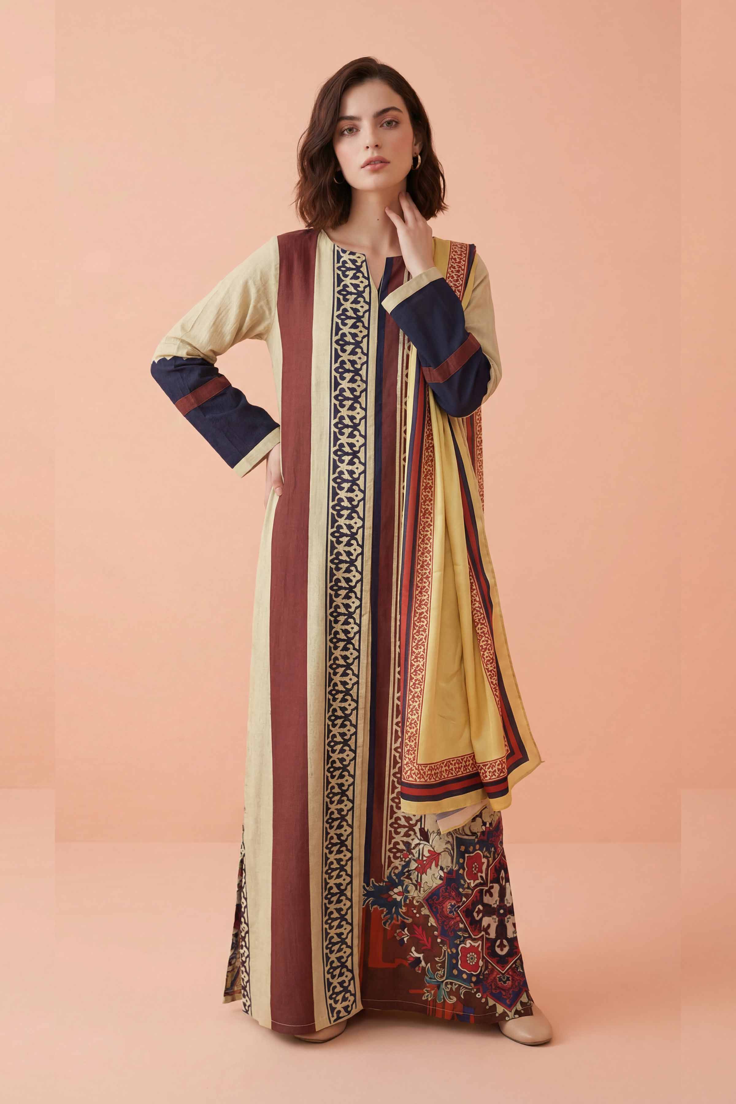 2 Piece - Printed Shirt - FE26-44