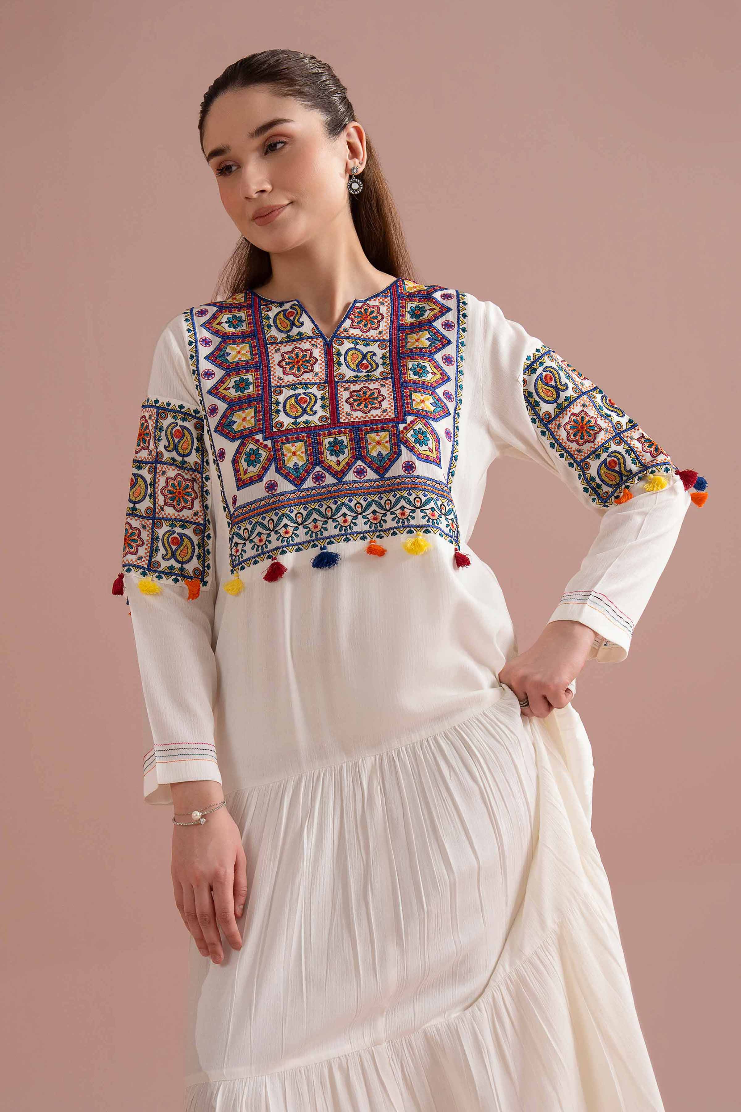 Embroidered Dress - FE26-92