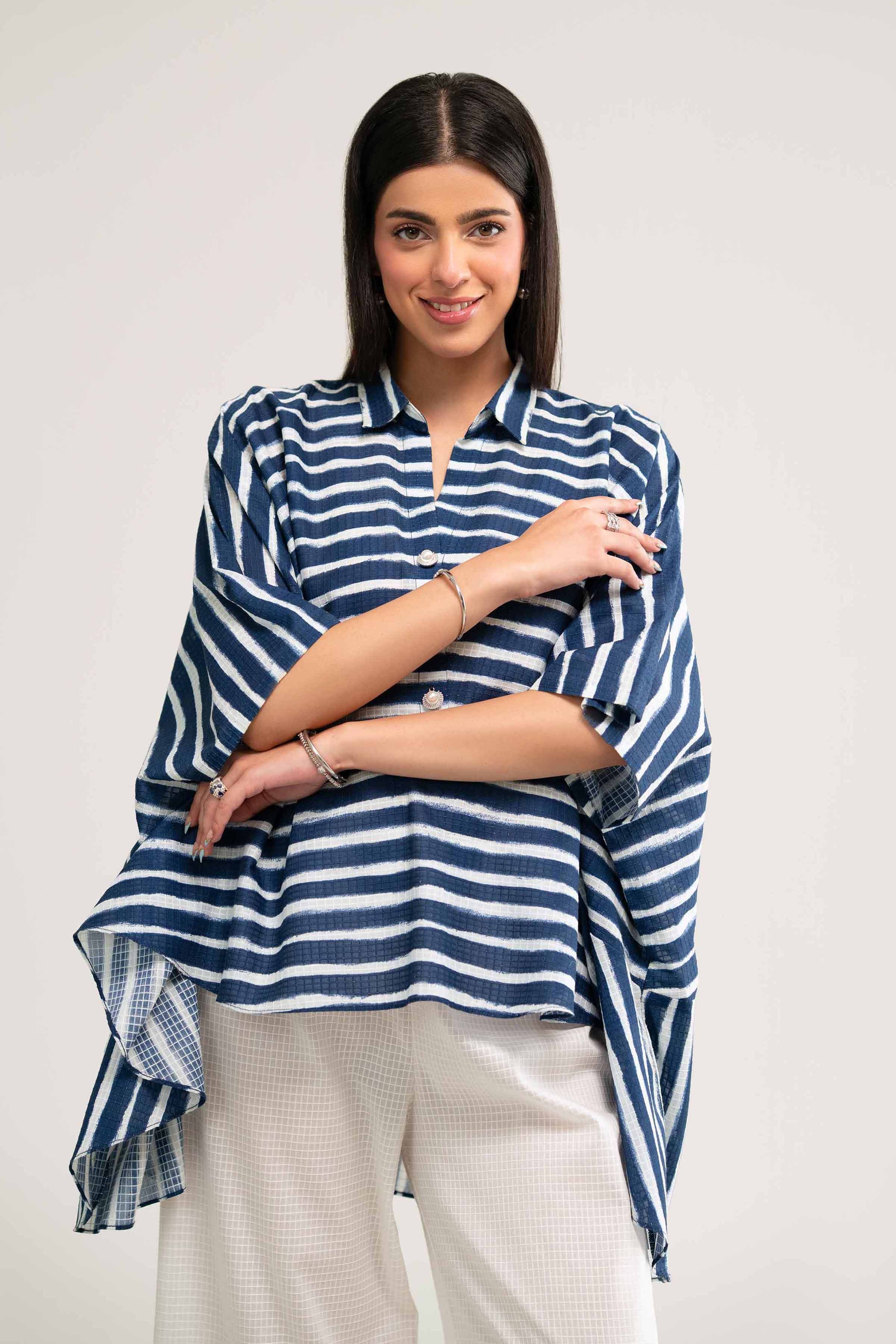 2 Piece - Printed Embroidered Suit - FS25-11