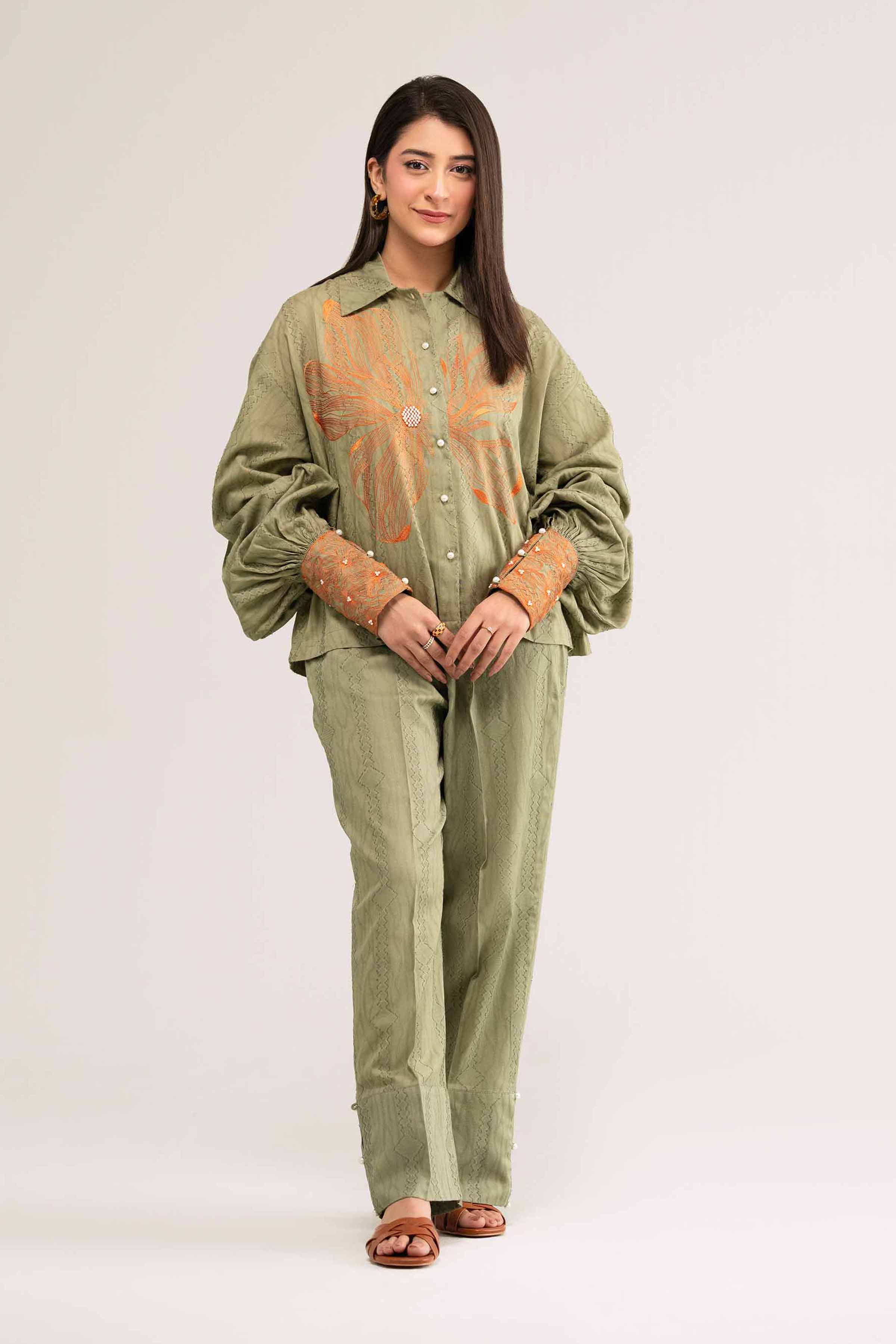 2 Piece - Embroidered Suit - FS25-13