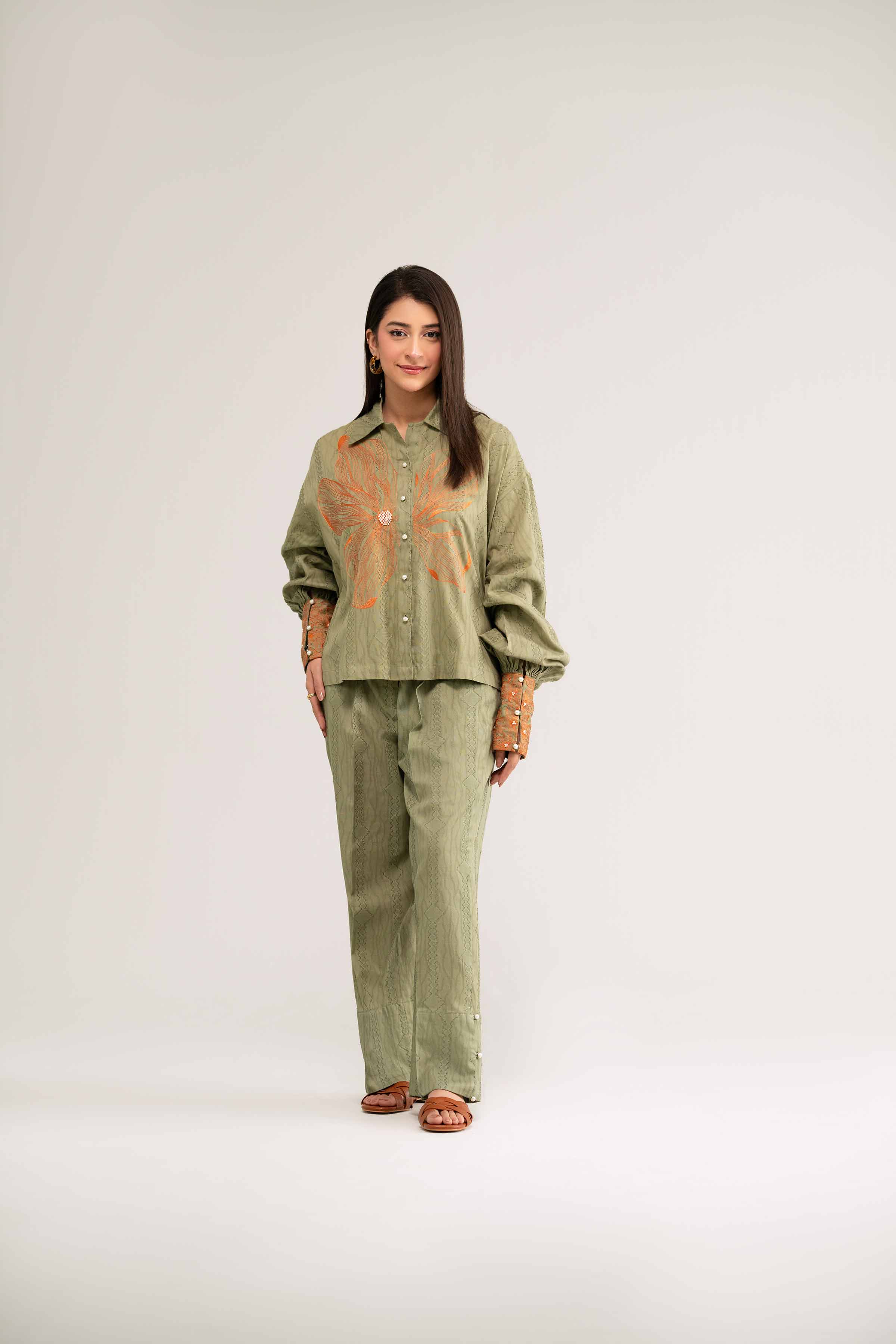 2 Piece - Embroidered Suit - FS25-13