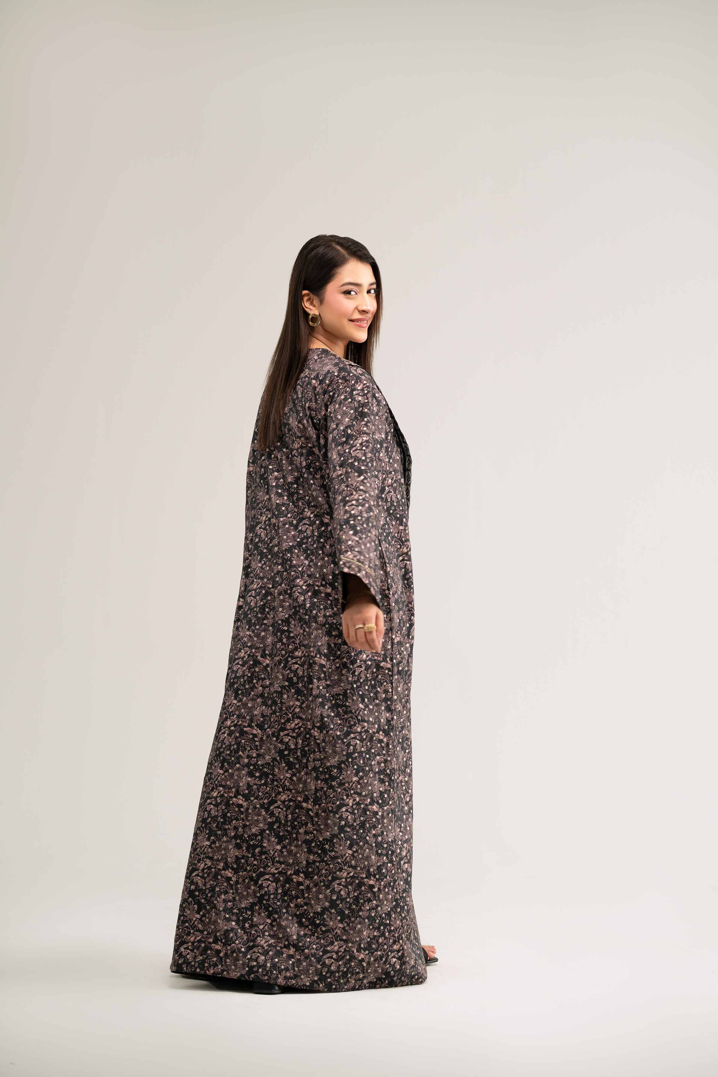 Printed Embroidered Gown - FS25-18