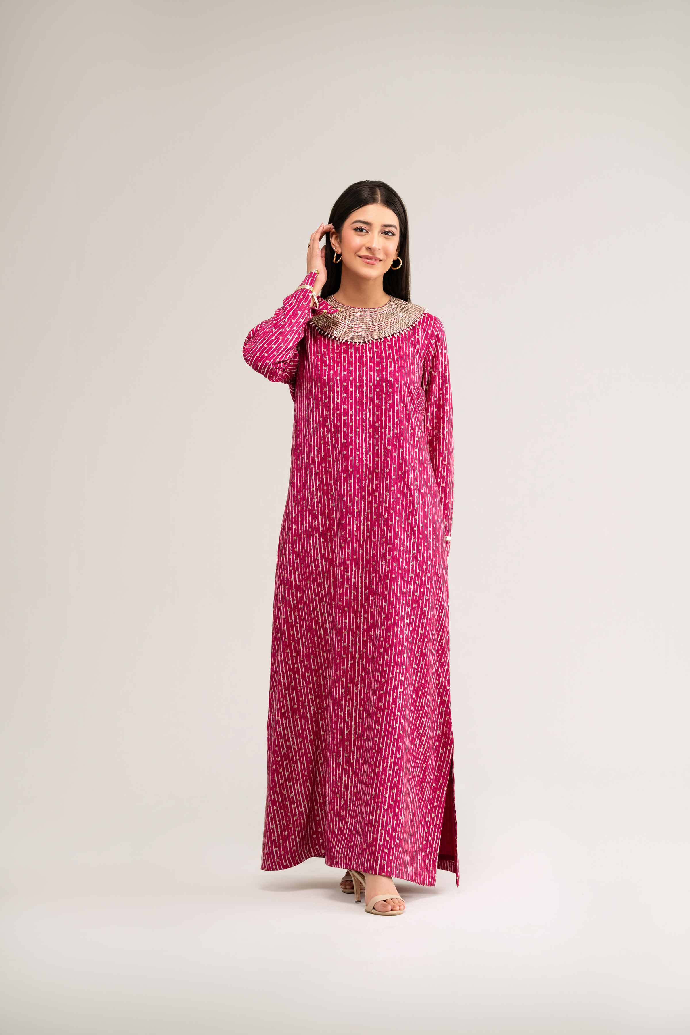 Printed Embroidered Shirt - FS25-24