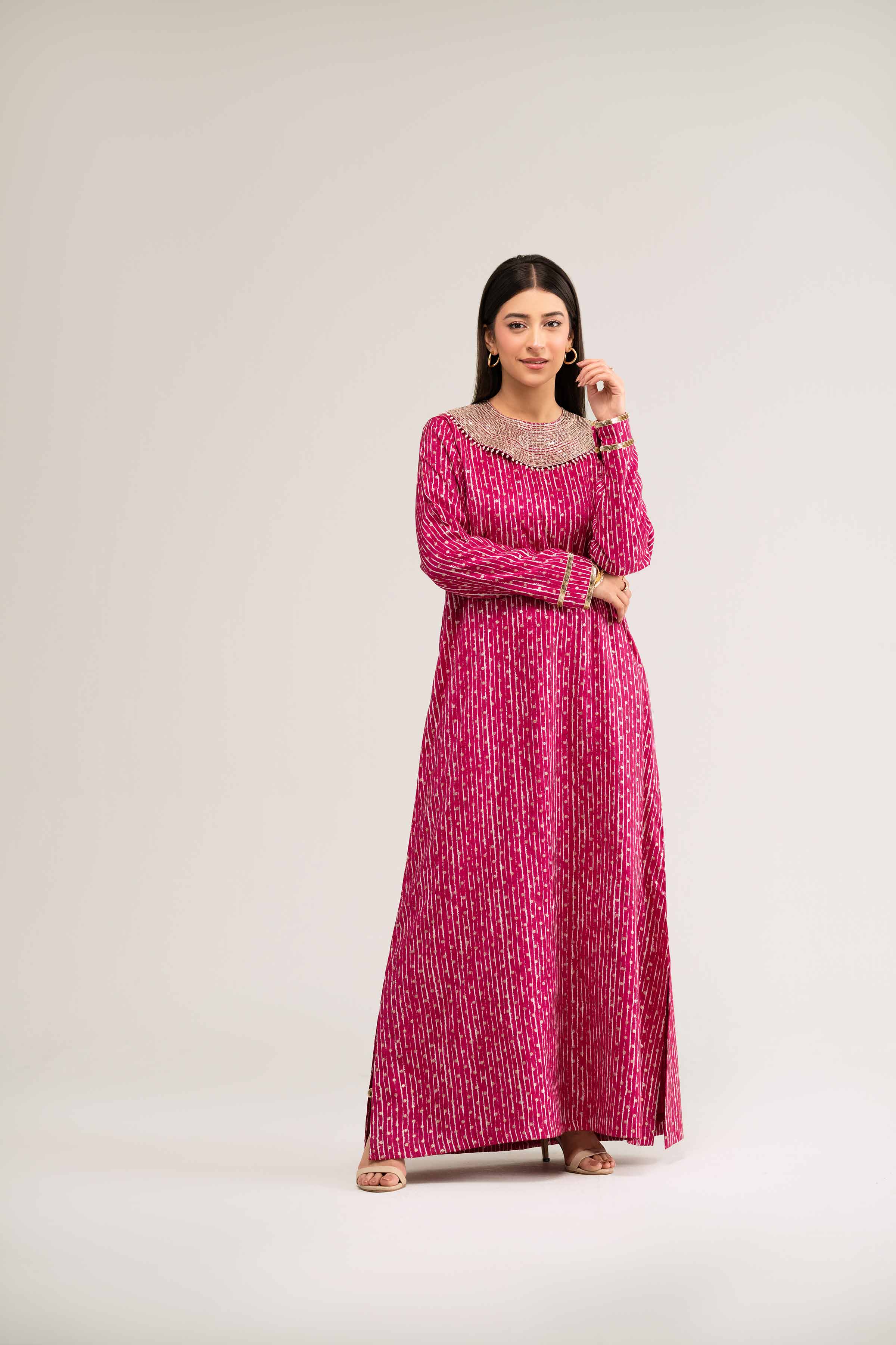 Printed Embroidered Shirt - FS25-24