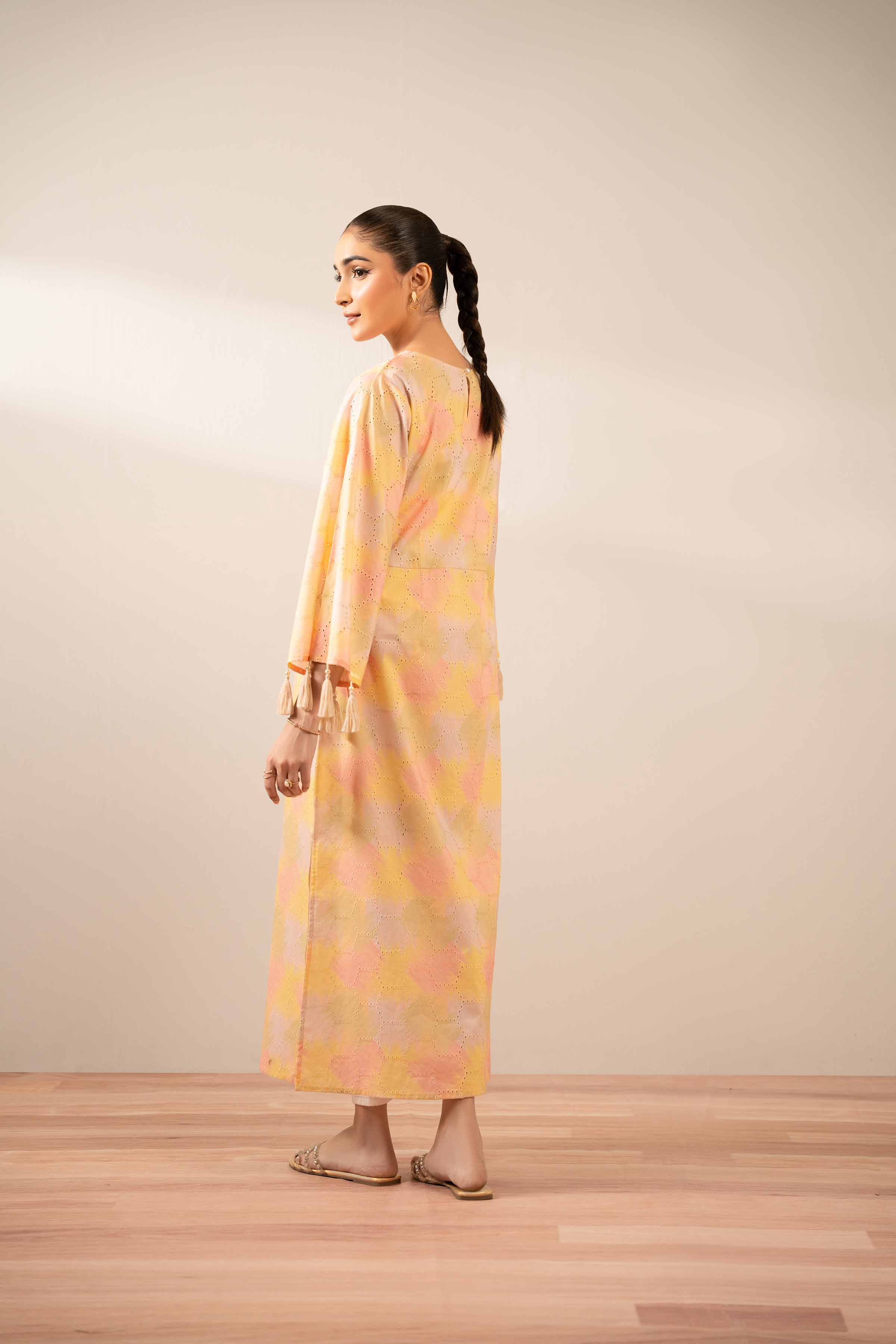 Printed Embroidered Dress - FS25-34