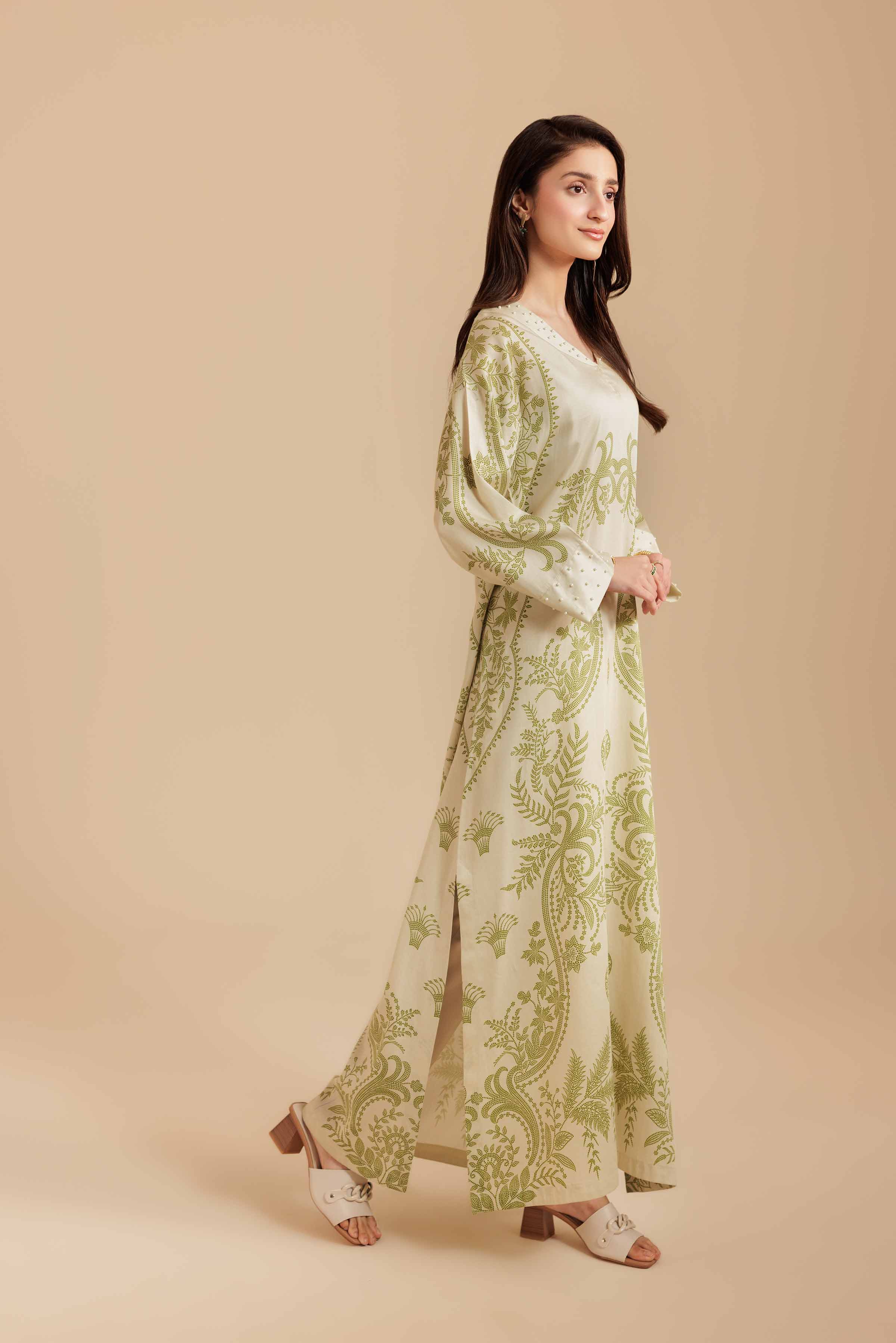 Nishat Linen UAE - Printed Shirt - FS25-51