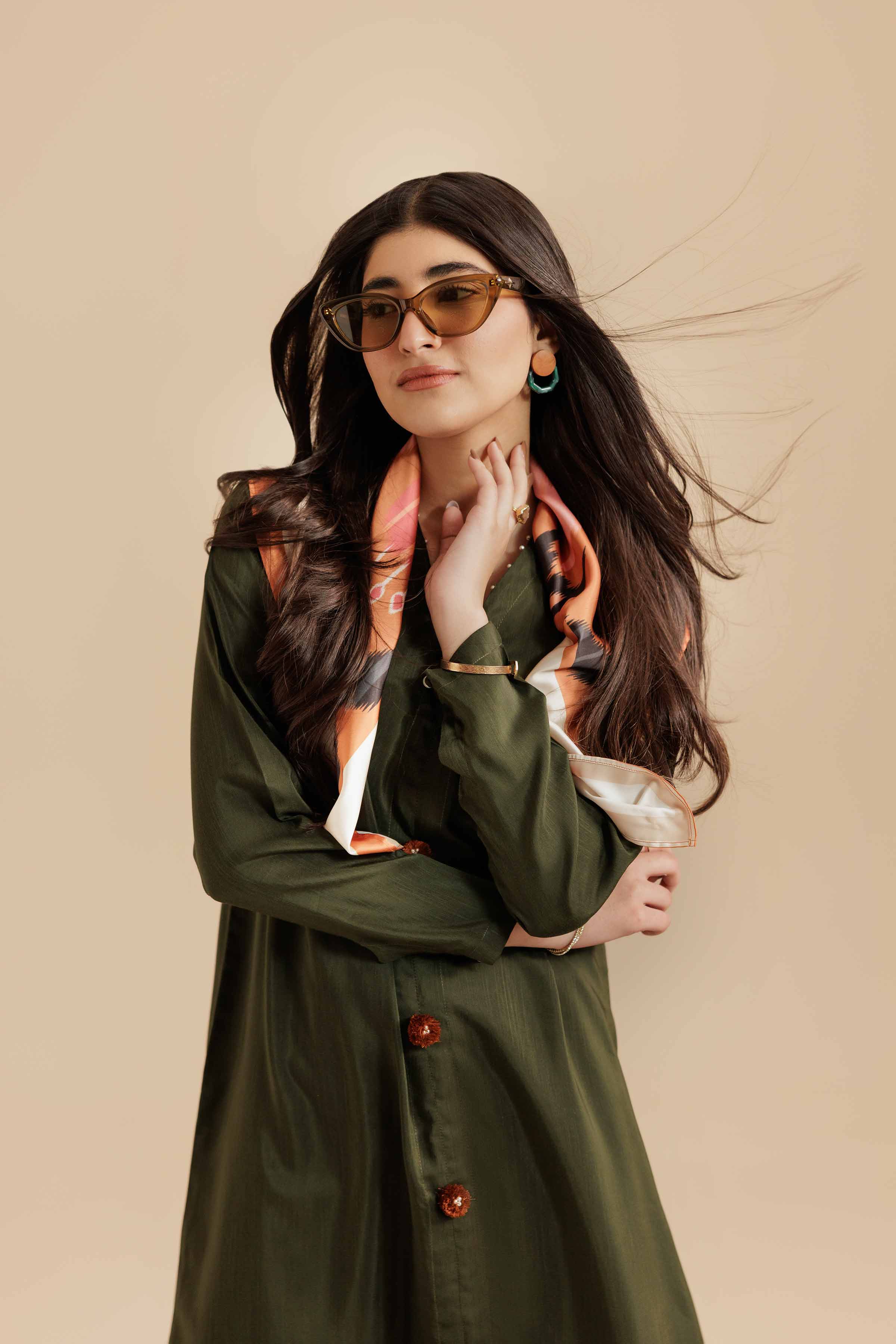 2 Piece - Printed Embroidered Suit - FS25-55