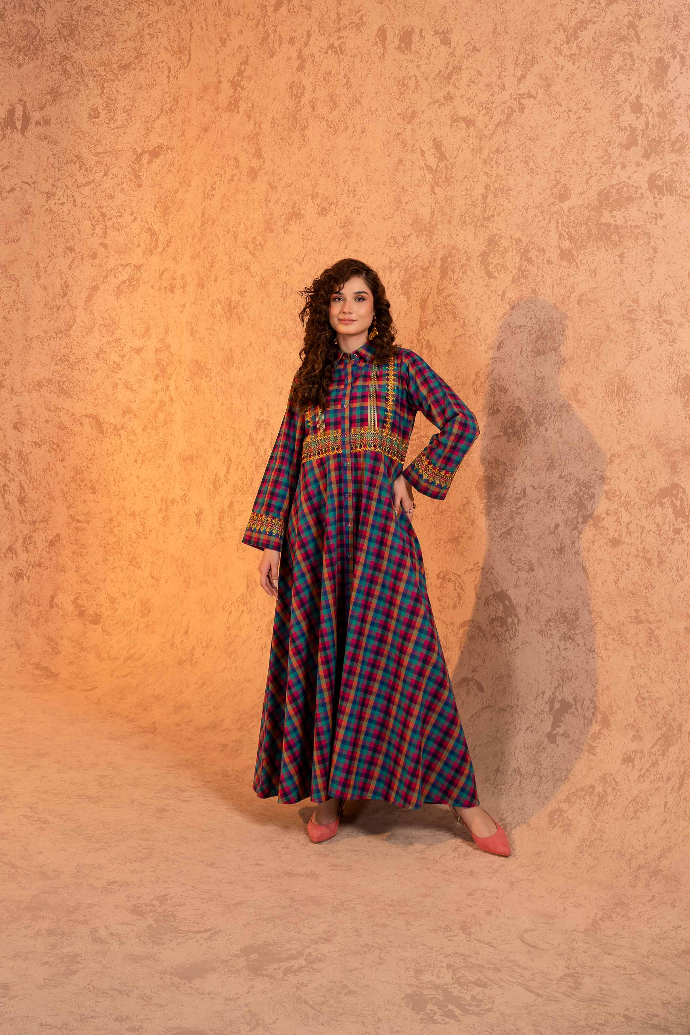 Embroidered Fustaan - FSW23-30