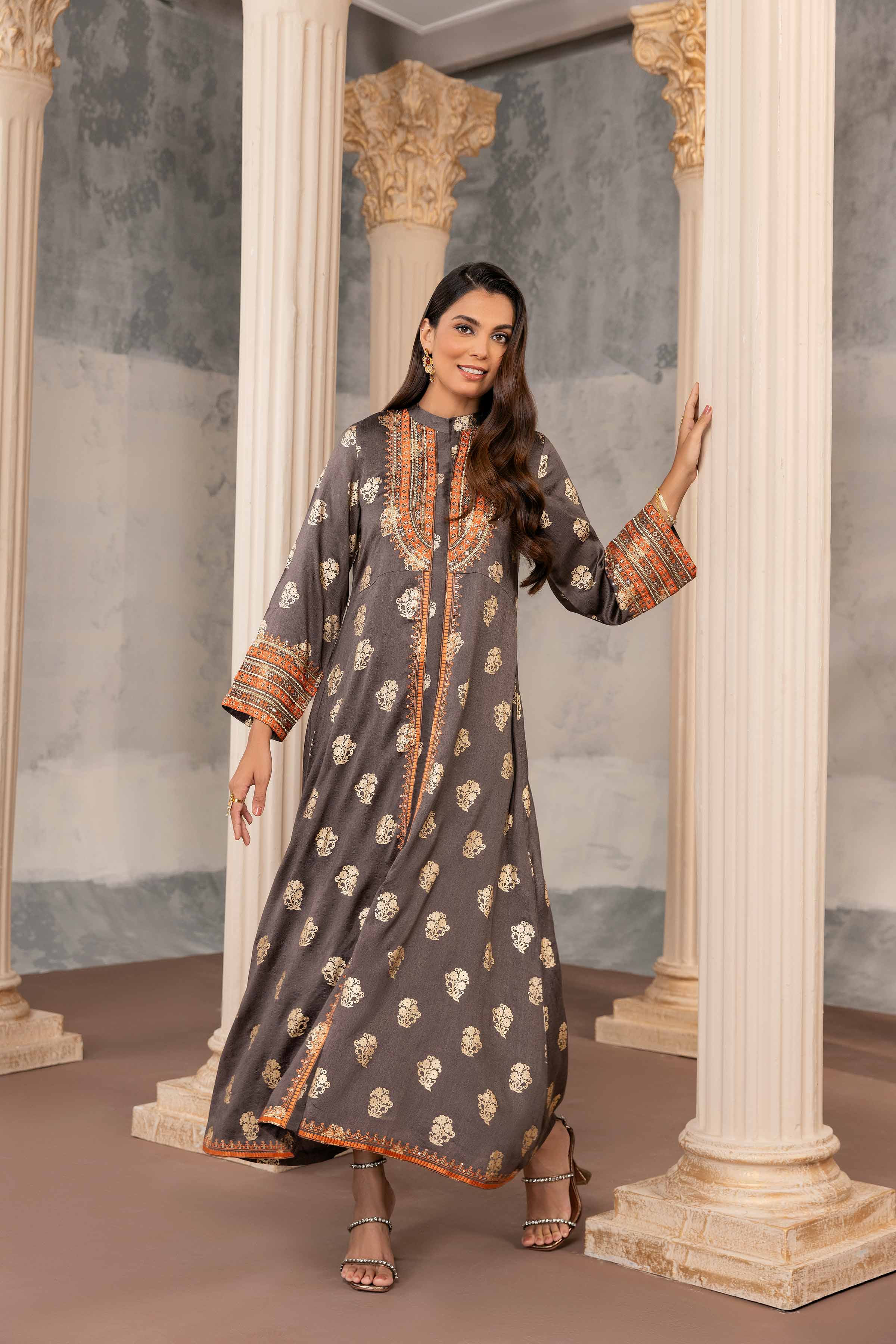 Printed Embroidered Fustaan - FW23-06