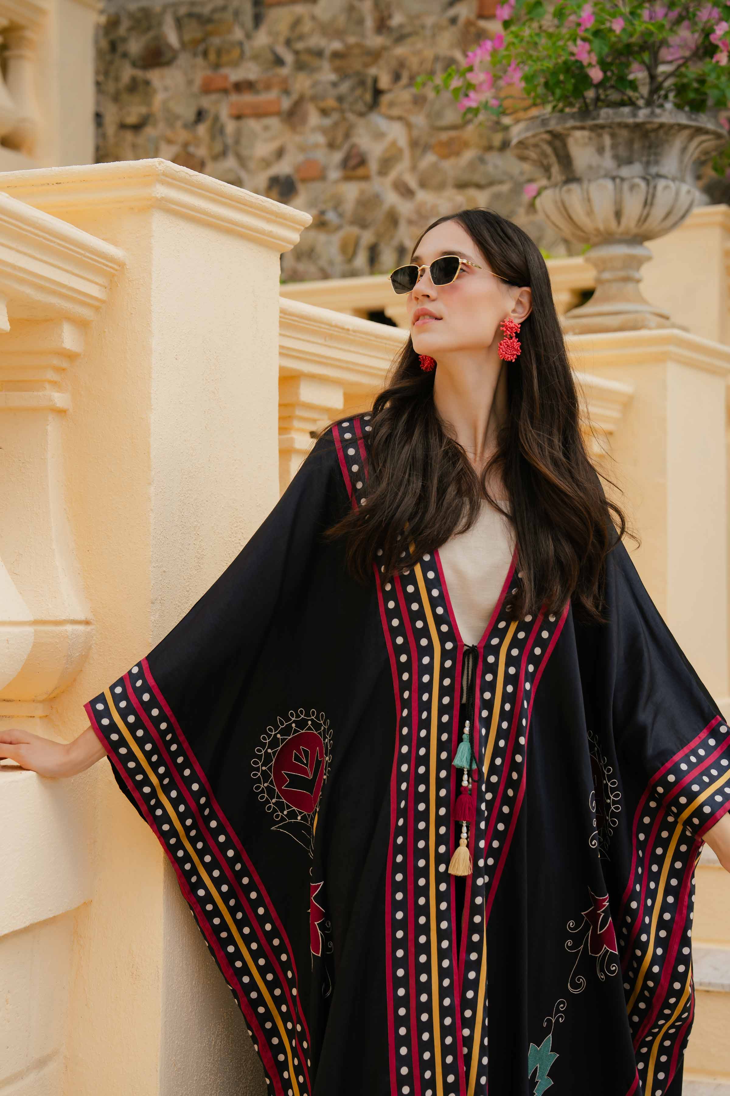 Printed Embroidered Kaftan - FW24-52