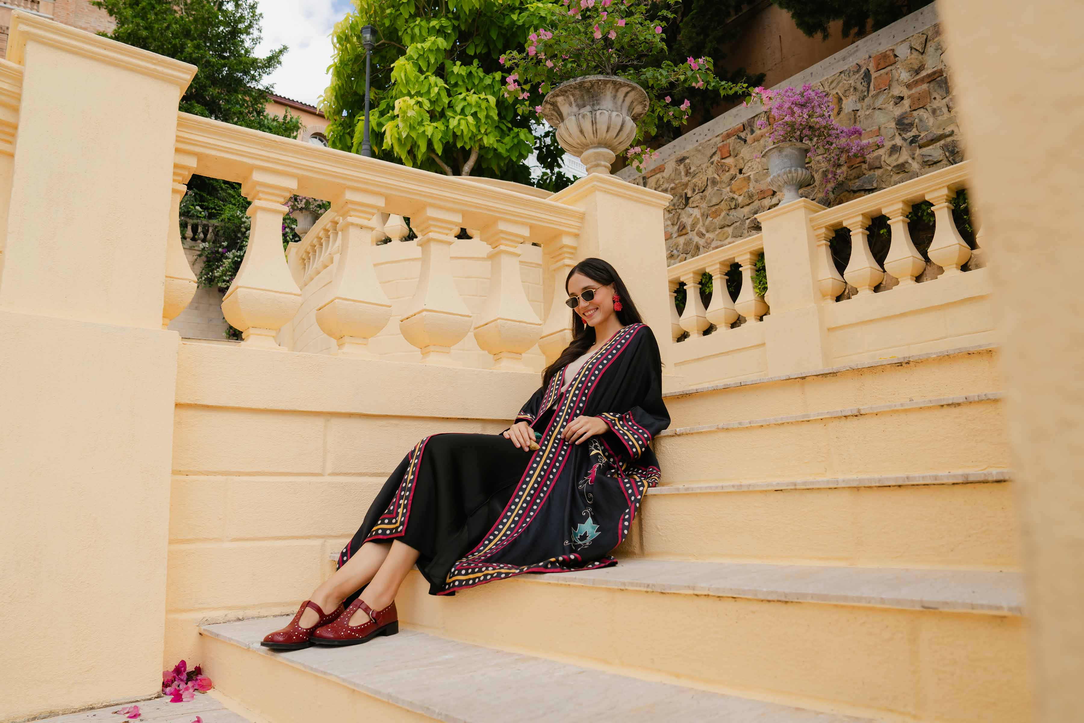 Printed Embroidered Kaftan - FW24-52