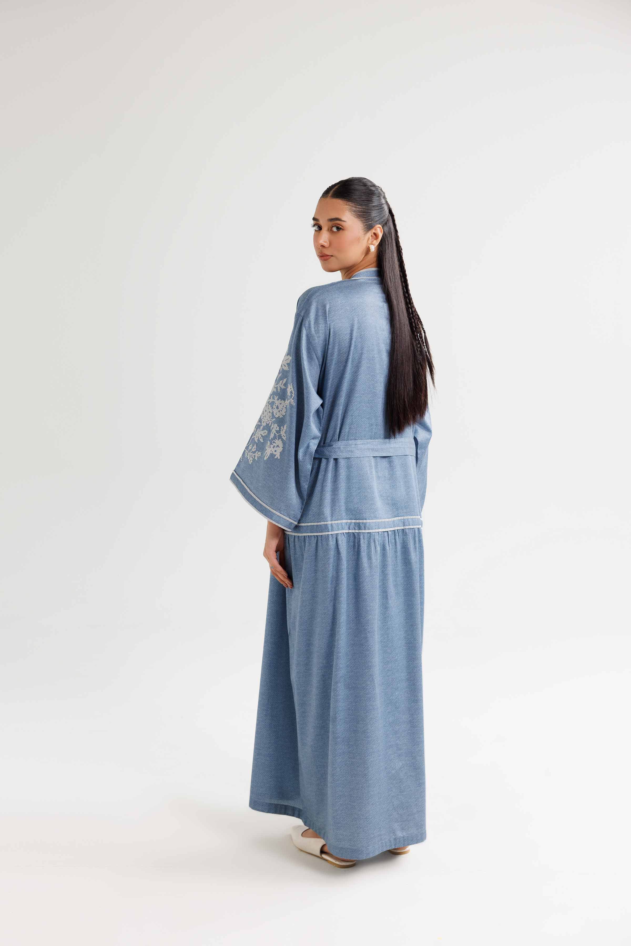 Printed Embroidered Dress - FW24-59