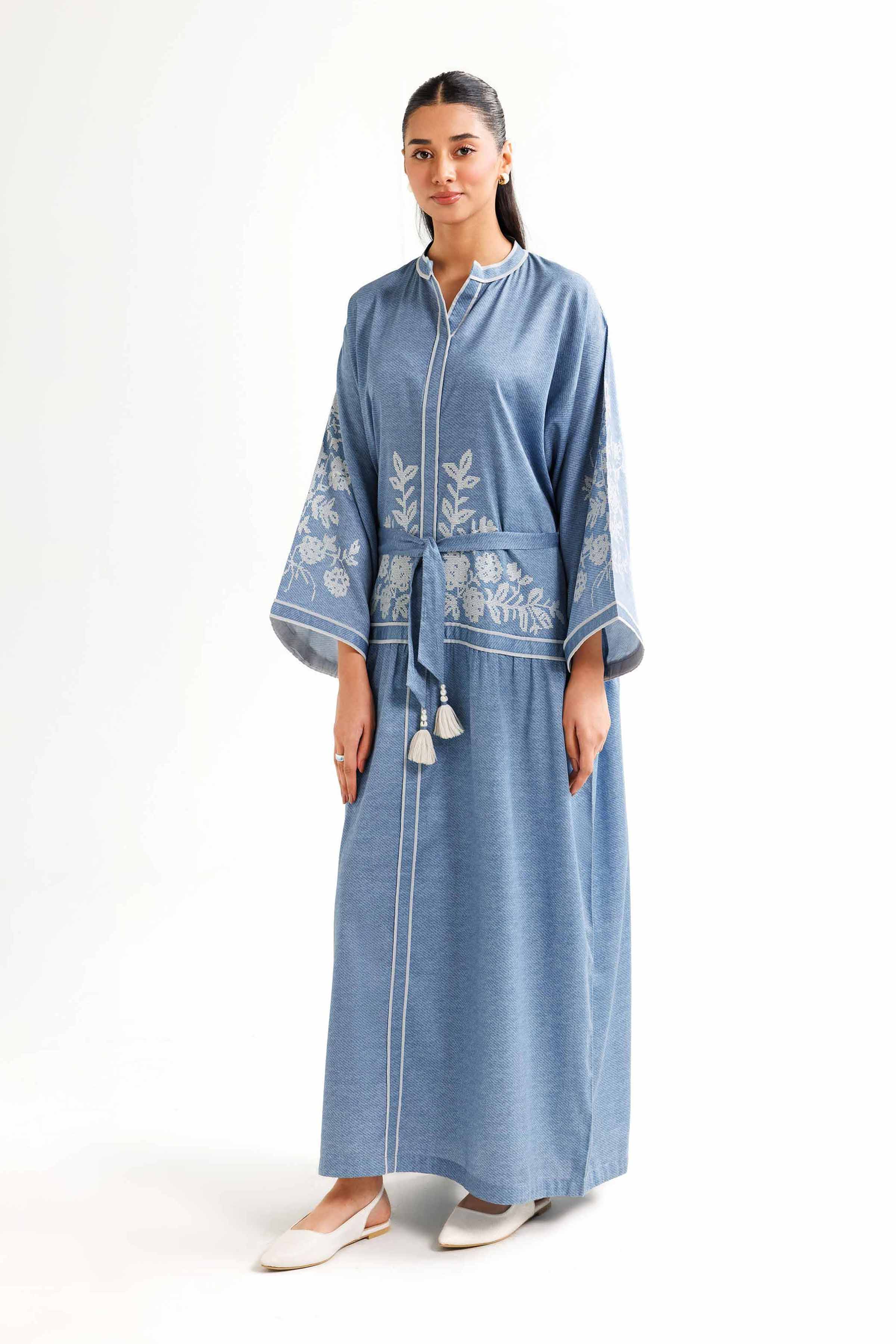 Printed Embroidered Dress - FW24-59