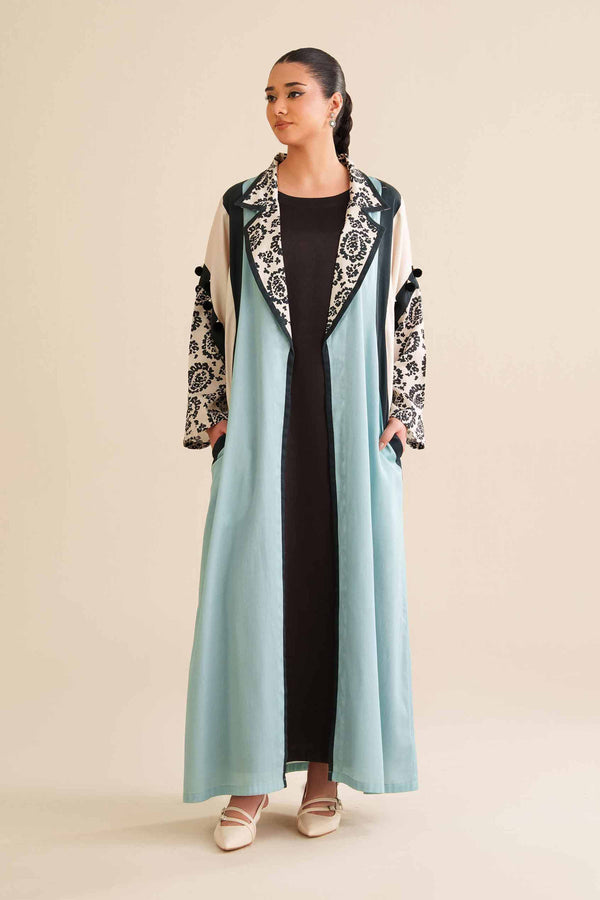 NISHATUAE - Multi Printed Satin 2-piece Ready to wear Dress