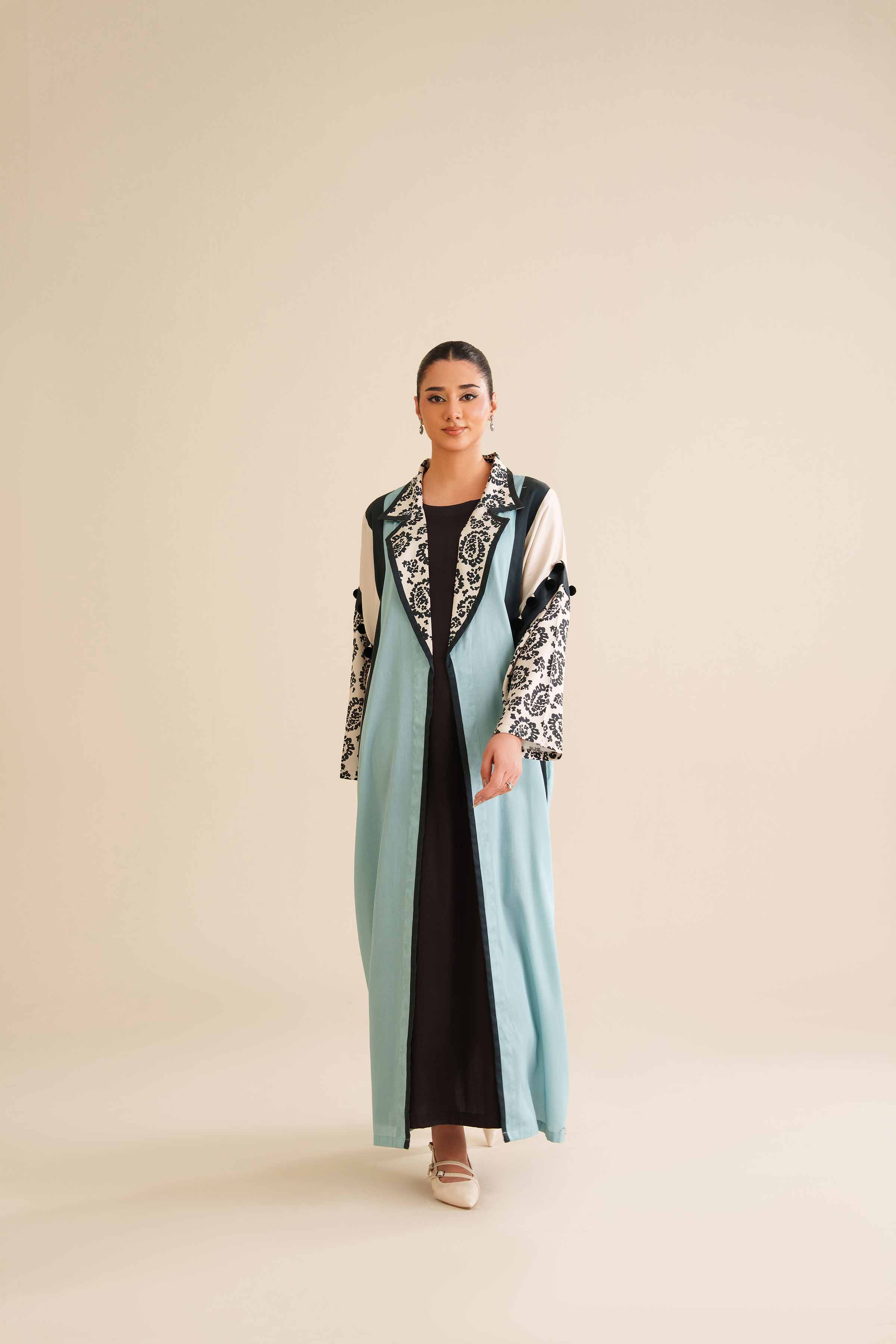 NISHATUAE - Multi Printed Satin 2-piece Ready to wear Dress